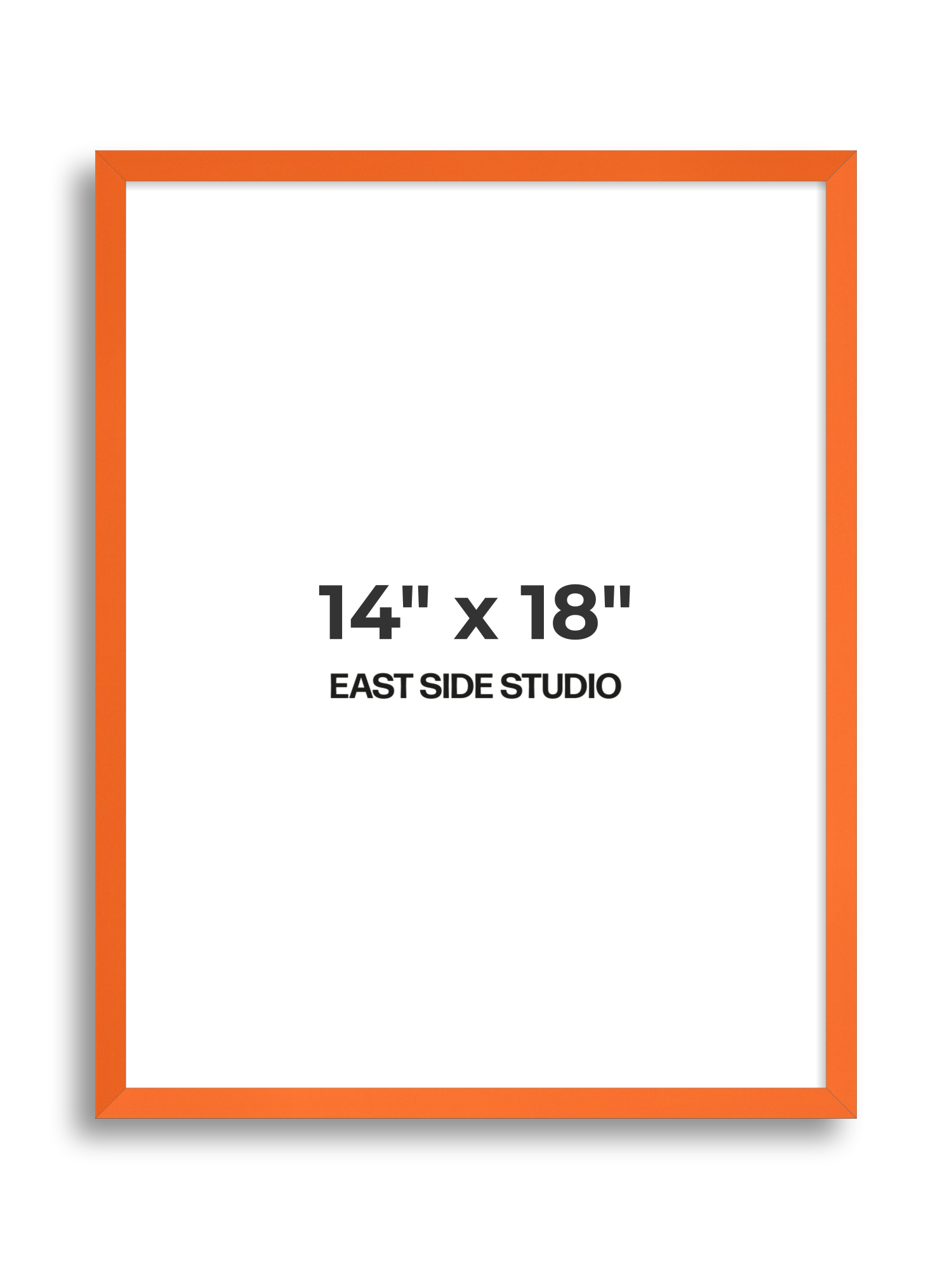 Neon Orange 14" x 18" picture frame