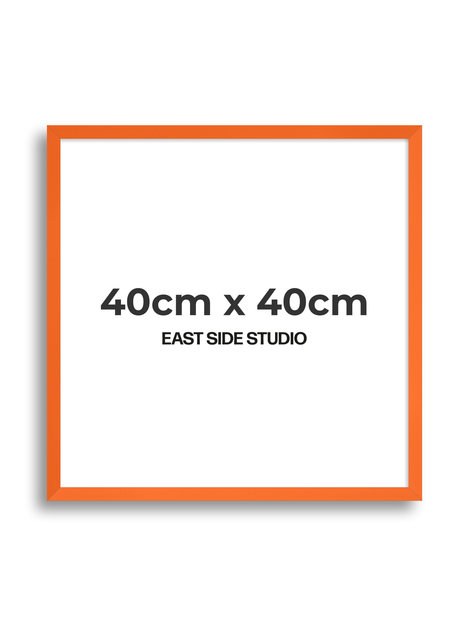 Neon Orange 40cm x 40cm picture frame