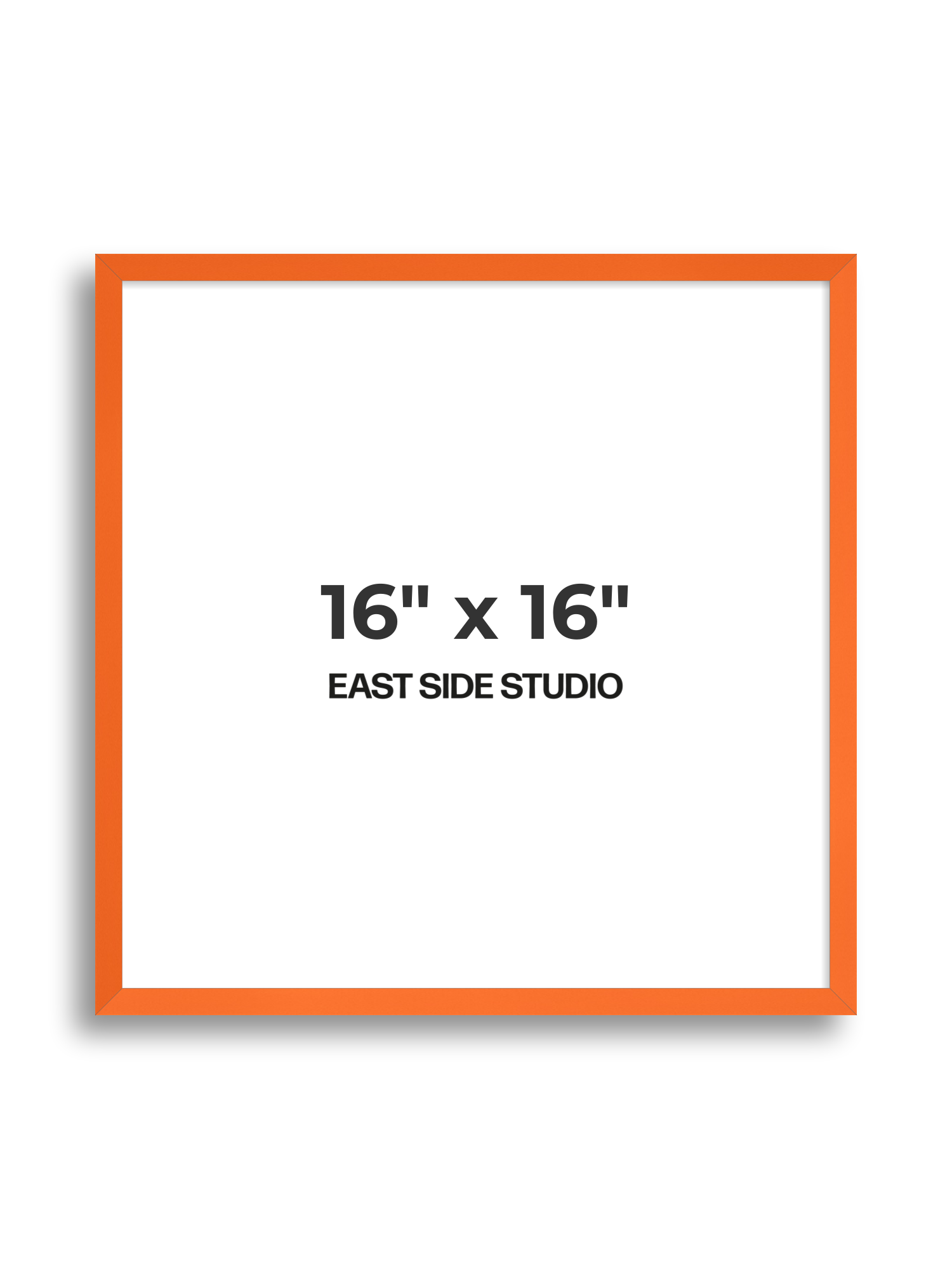Neon Orange 16" x 16" picture frame