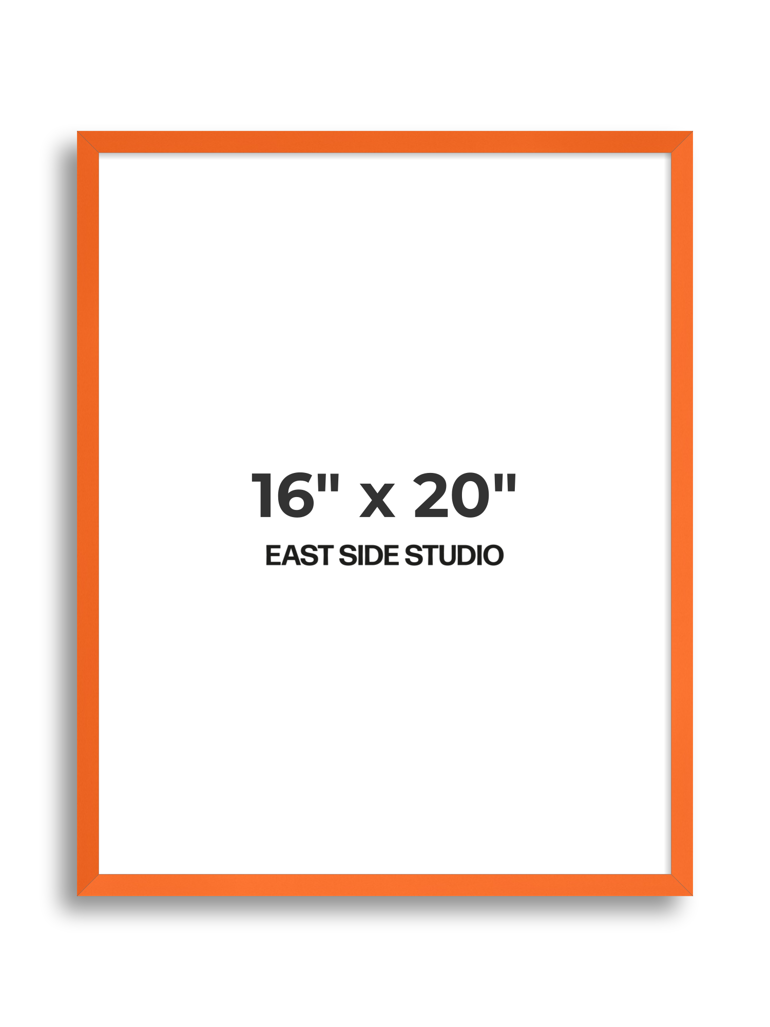 Neon Orange 16" x 20" picture frame