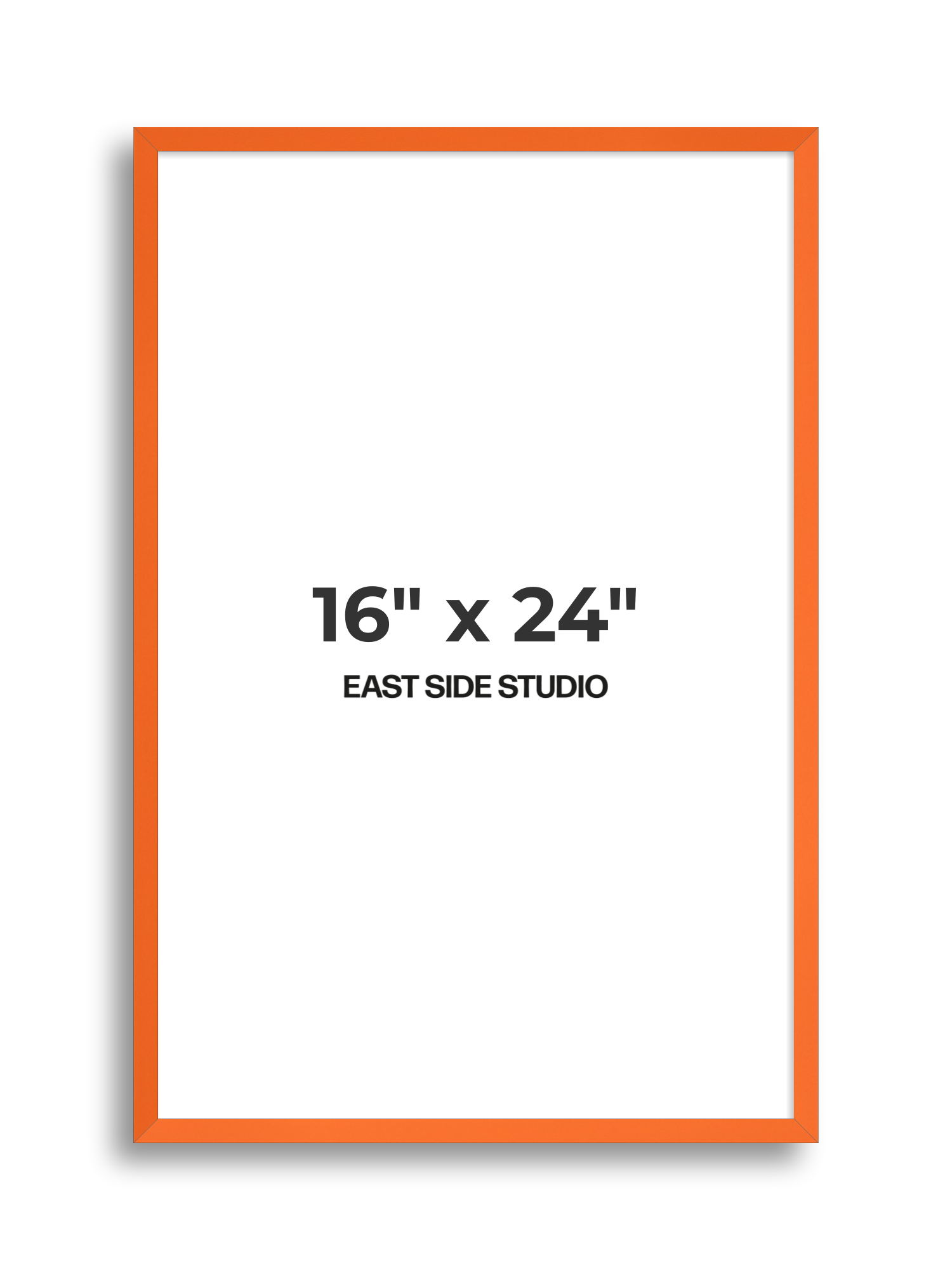 Neon Orange 16" x 24" picture frame