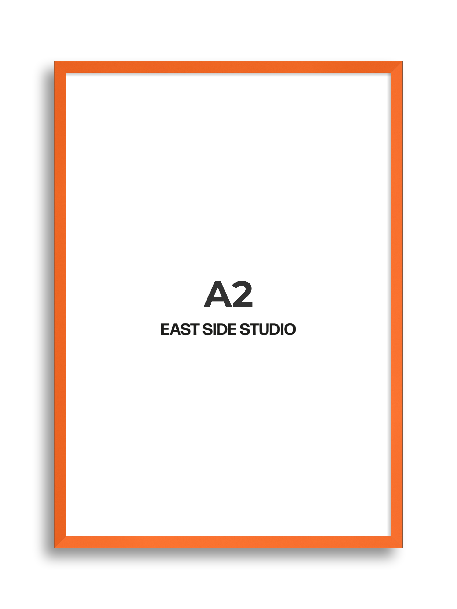 Neon Orange A2 picture frame