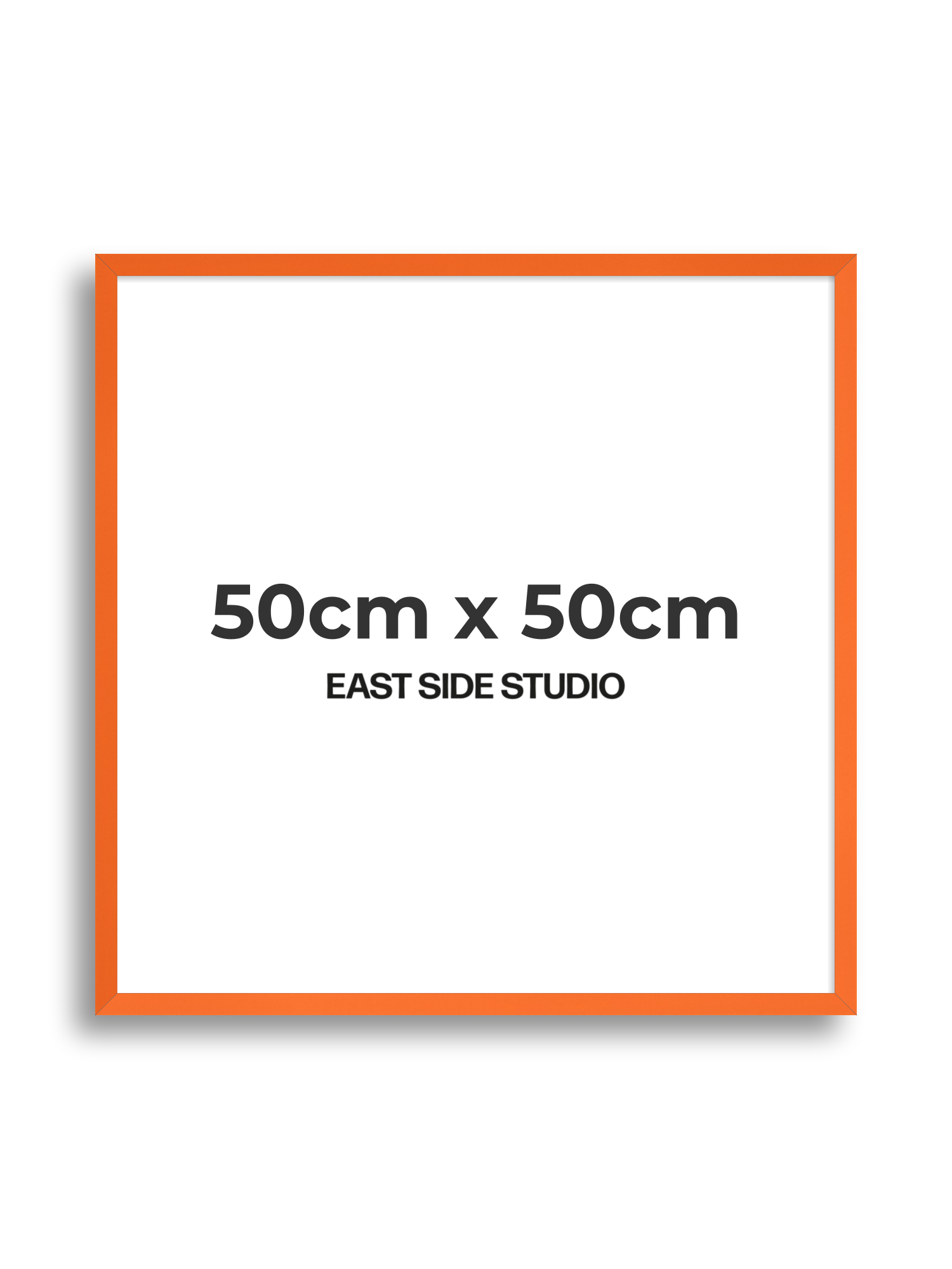Neon Orange 50cm x 50cm picture frame