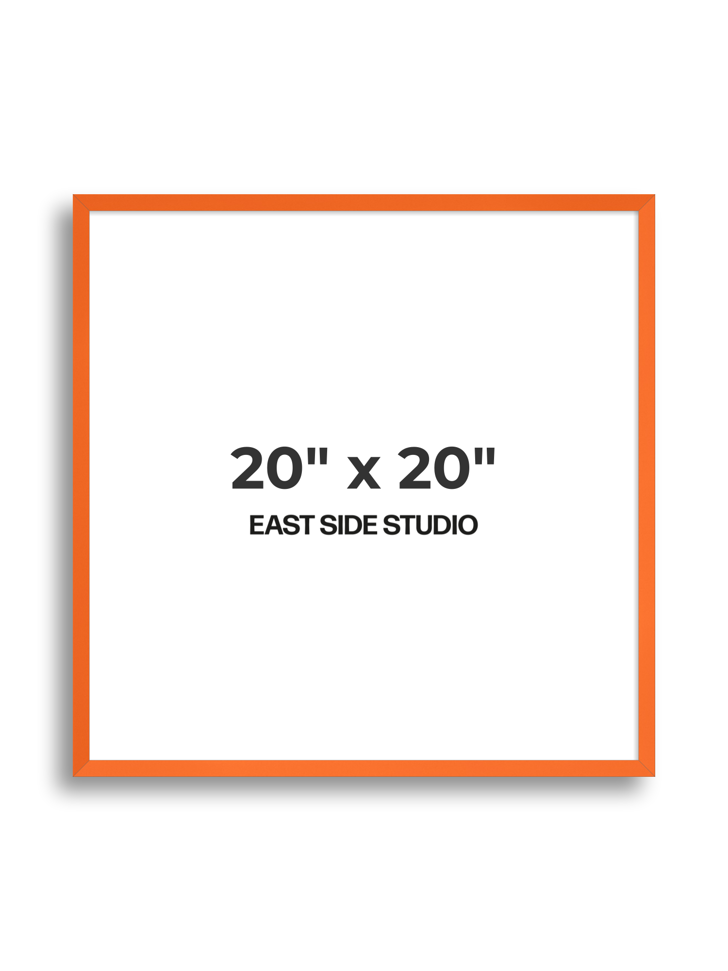 Neon Orange 20" x 20" picture frame