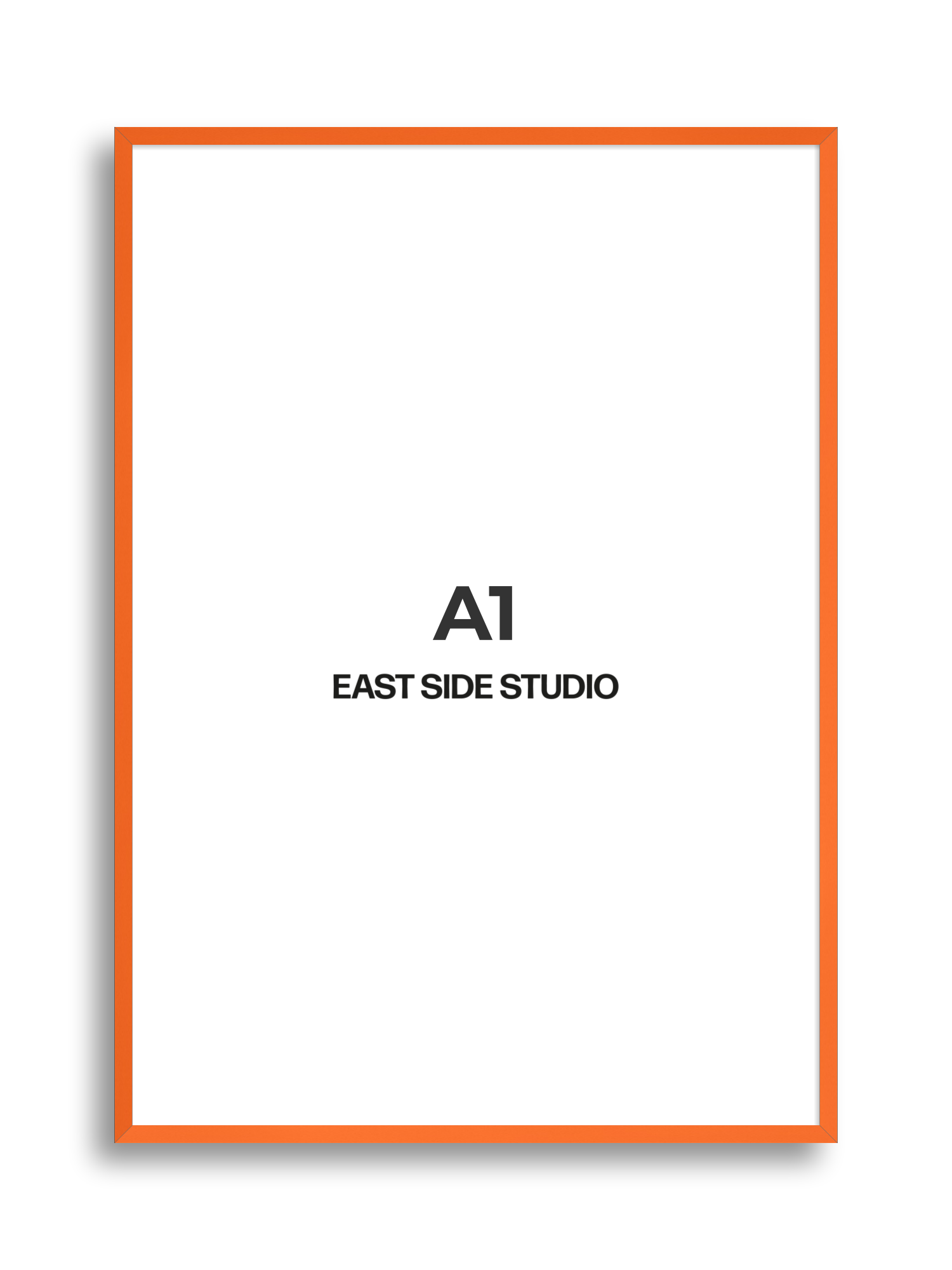 Neon Orange A1 picture frame