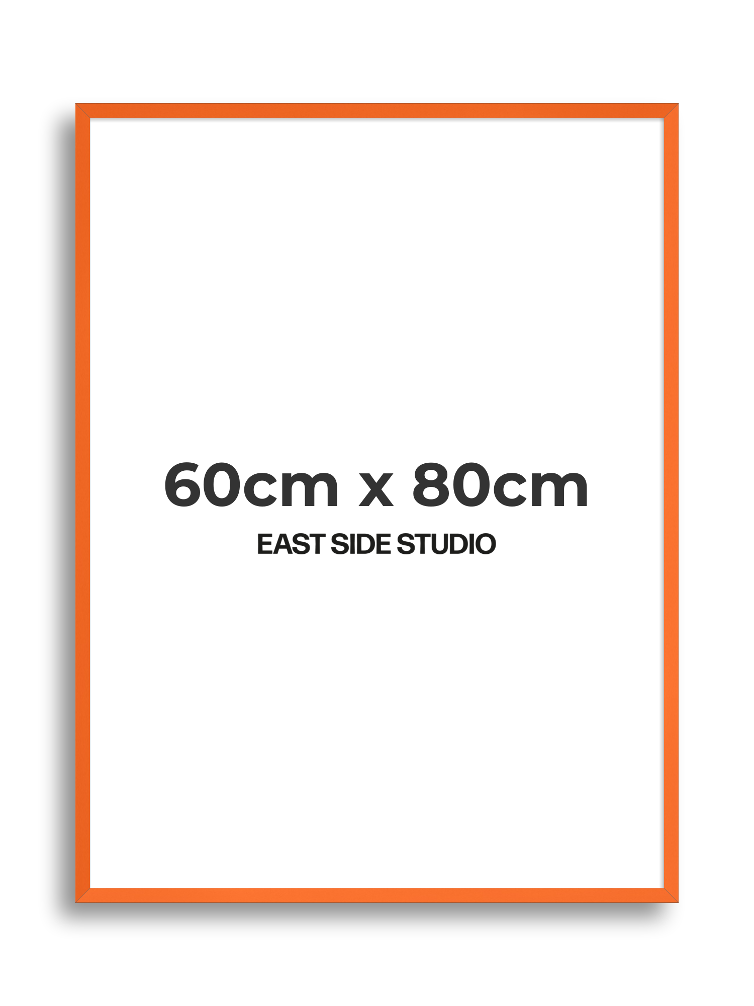 Neon Orange 60cm x 80cm picture frame
