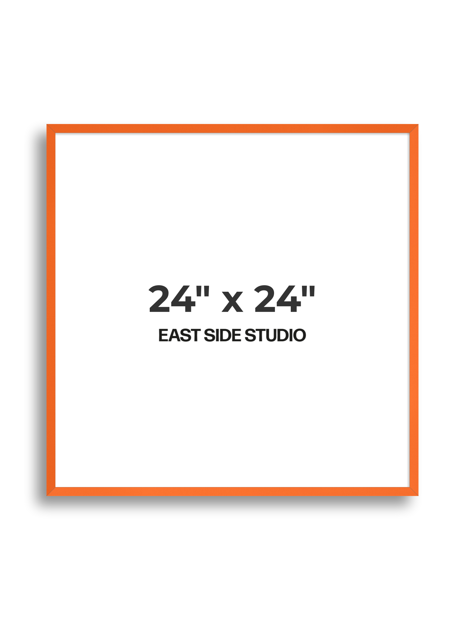 Neon Orange 24" x 24" picture frame