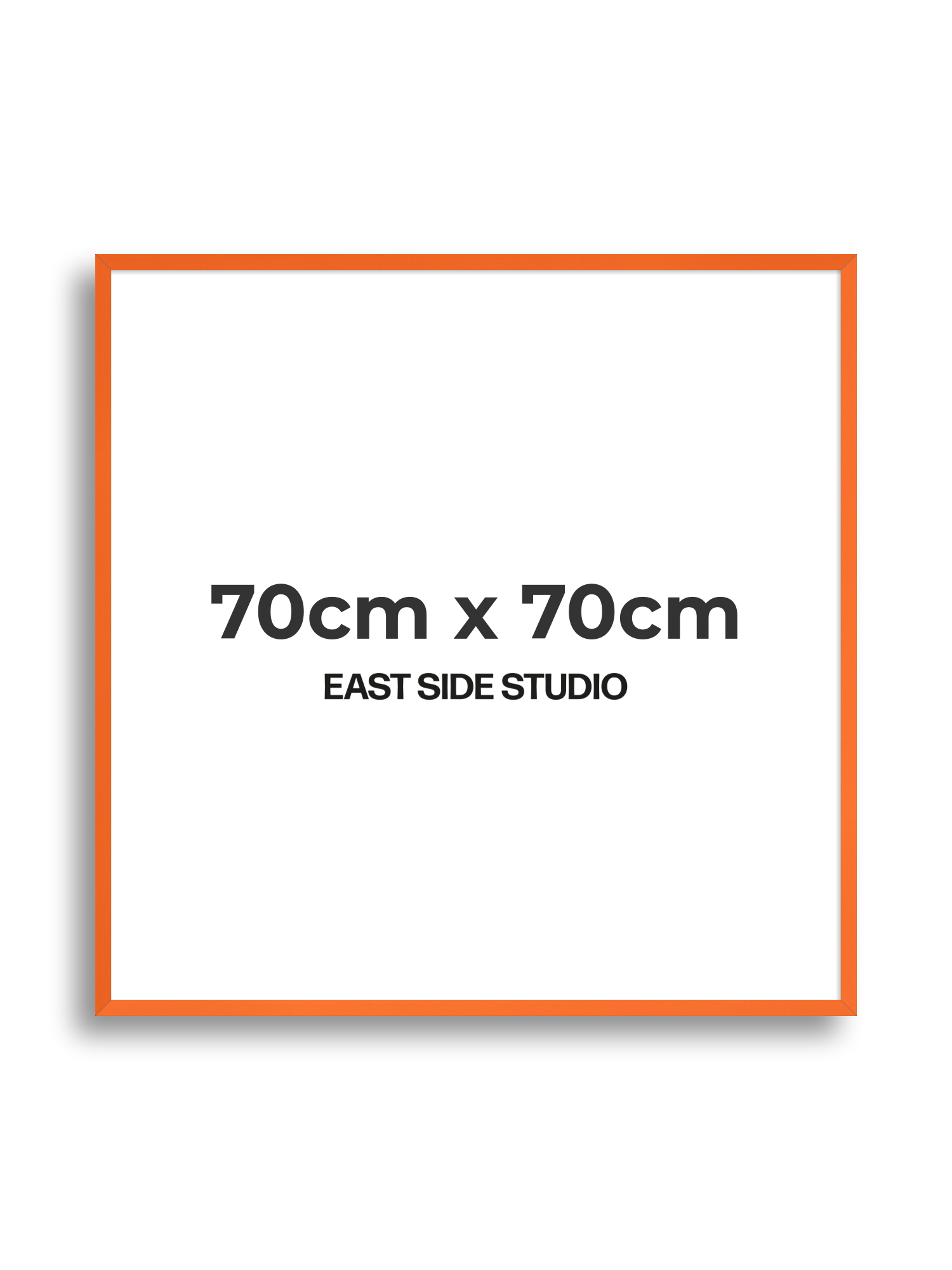Neon Orange 70cm x 70cm picture frame