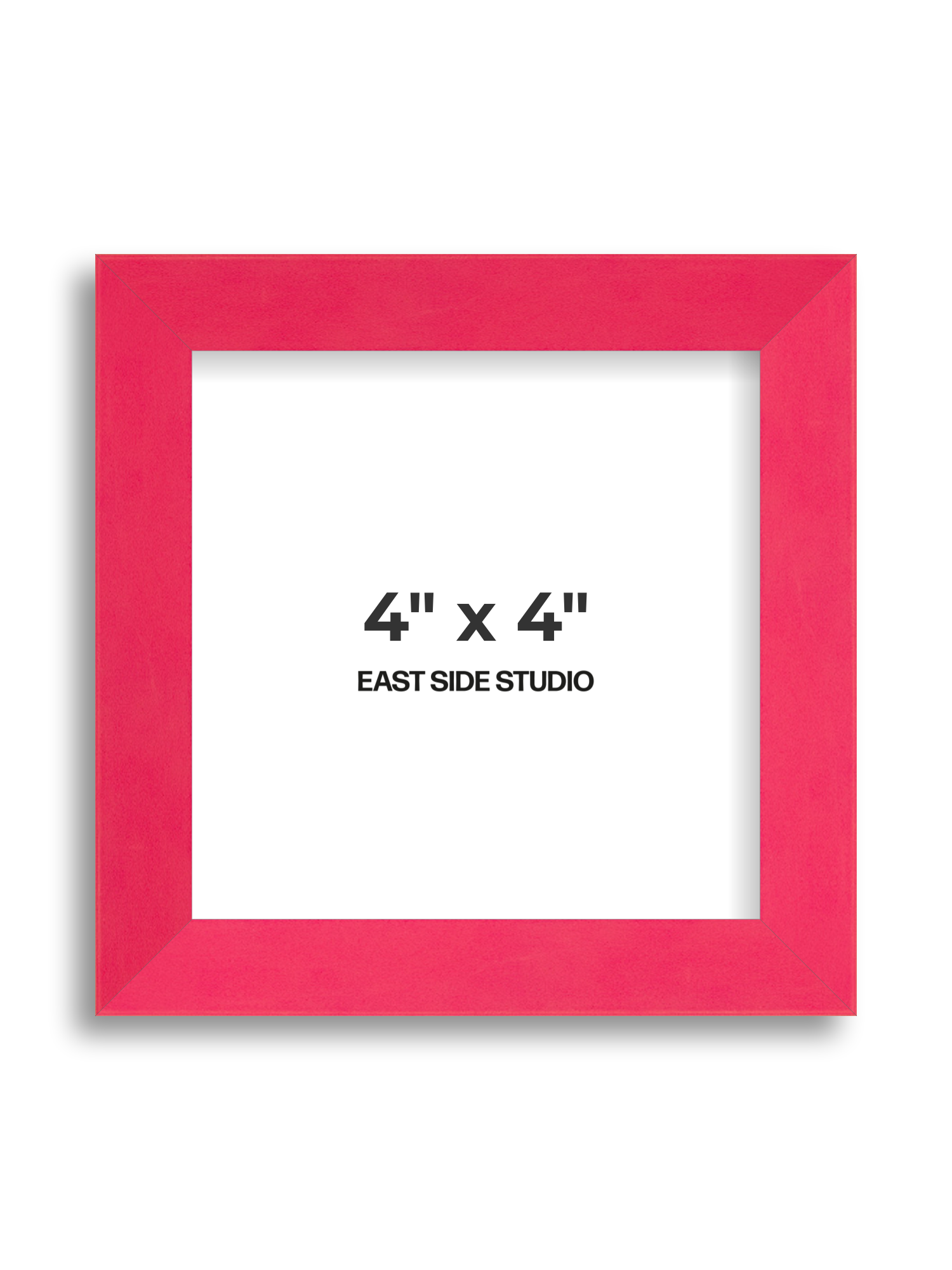 Neon Pink 4" x 4" picture frame