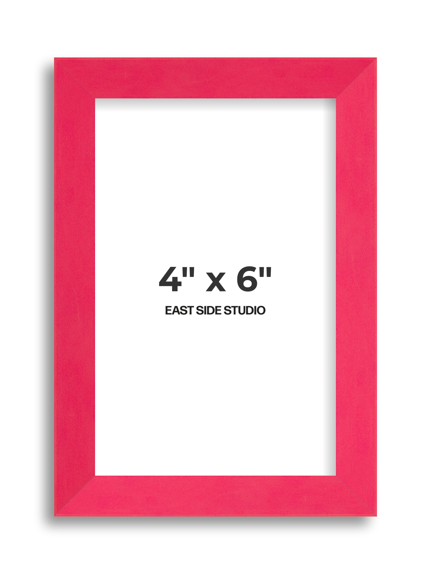 Neon Pink 4" x 6" picture frame