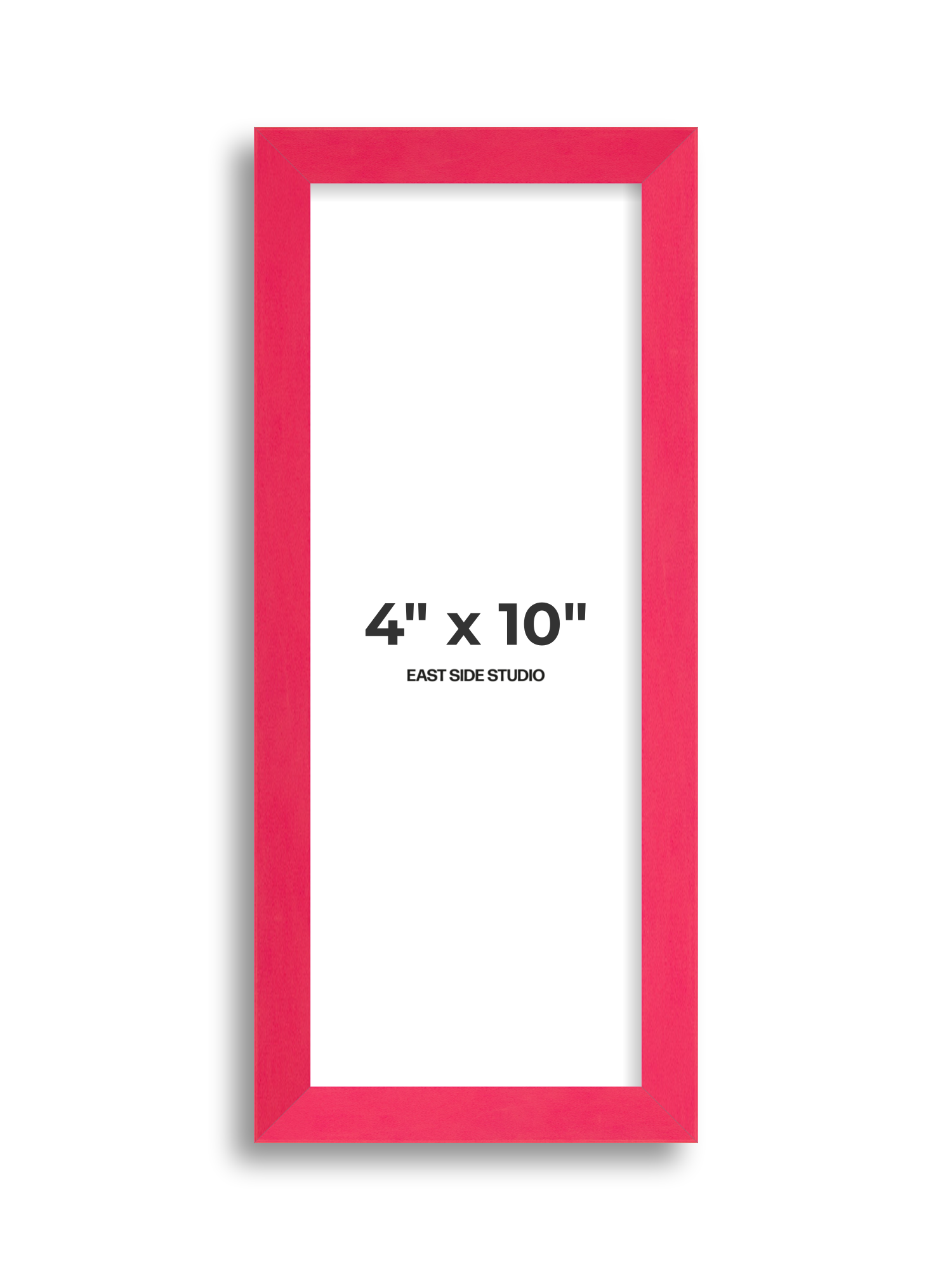 Neon Pink 4" x 10" picture frame