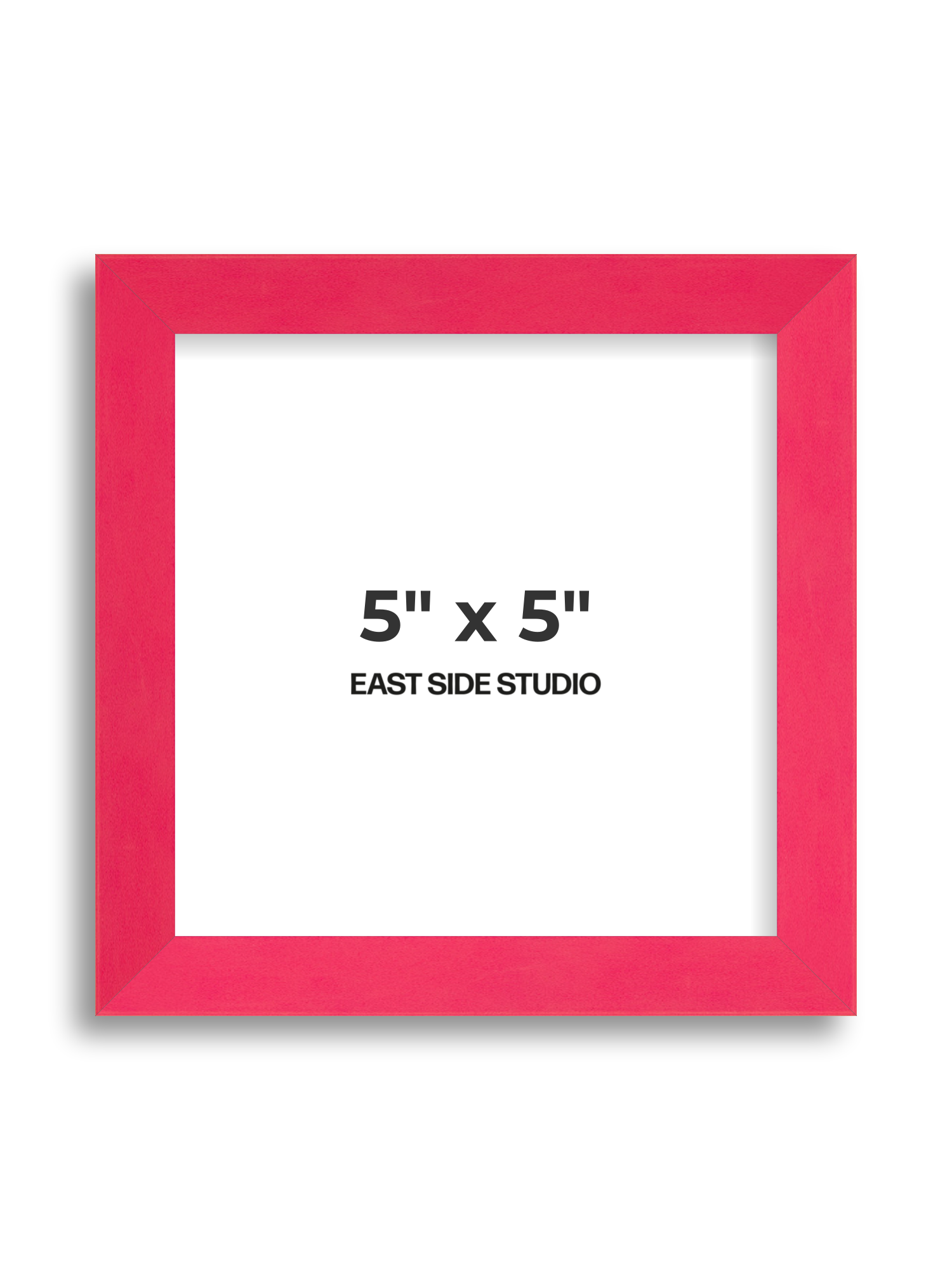 Neon Pink 5" x 5" picture frame