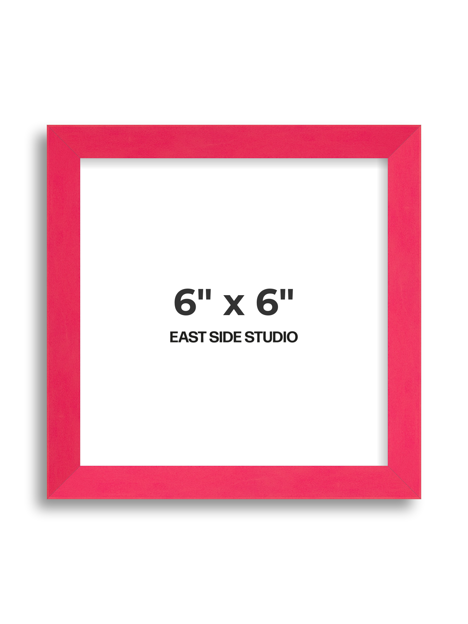 Neon Pink 6" x 6" picture frame