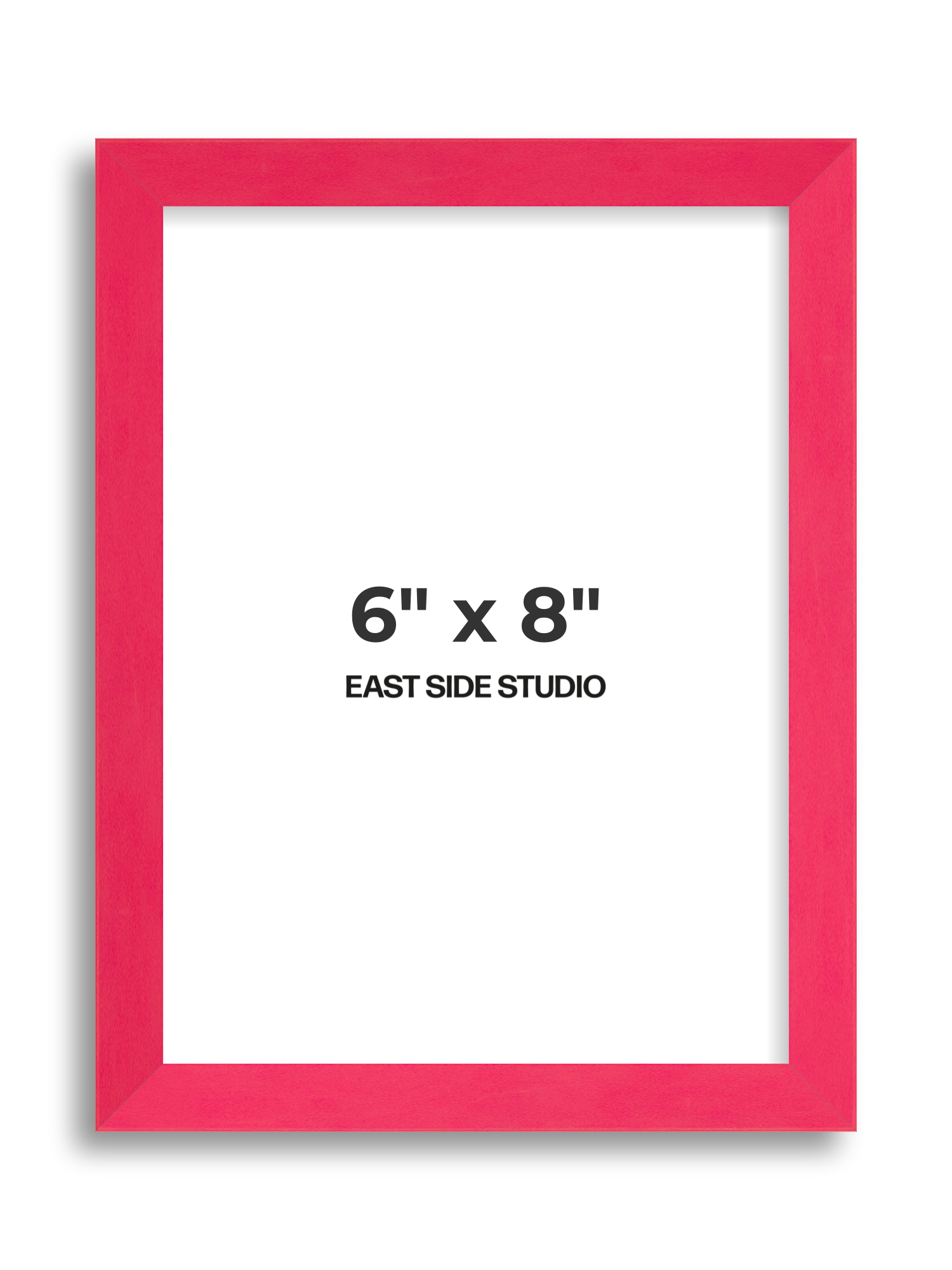 Neon Pink 6" x 8" picture frame
