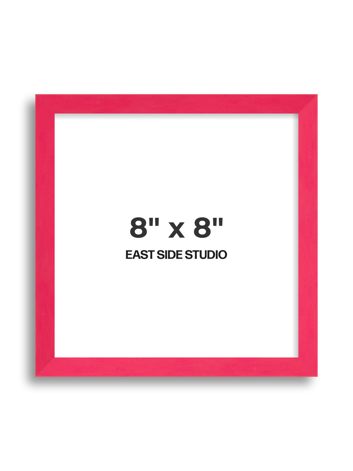 Neon Pink 8" x 8" picture frame