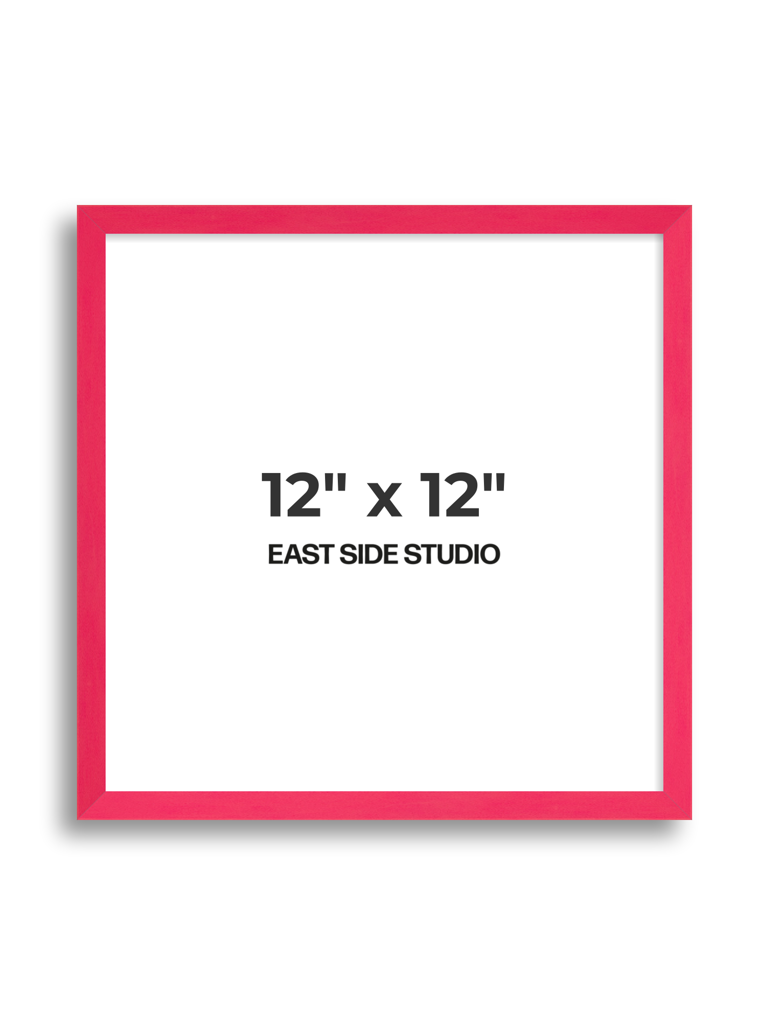 Neon Pink 12" x 12" picture frame