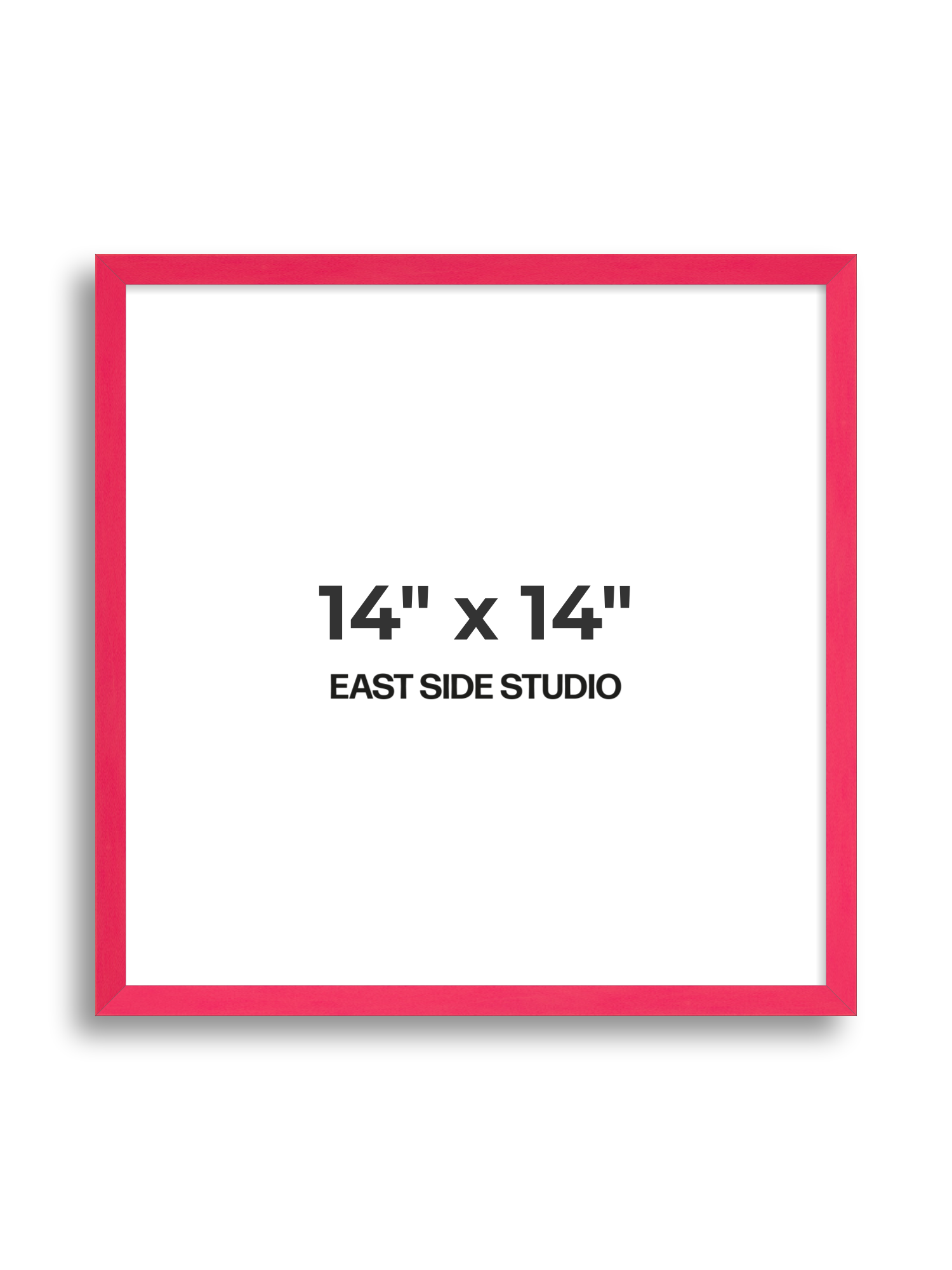 Neon Pink 14" x 14" picture frame