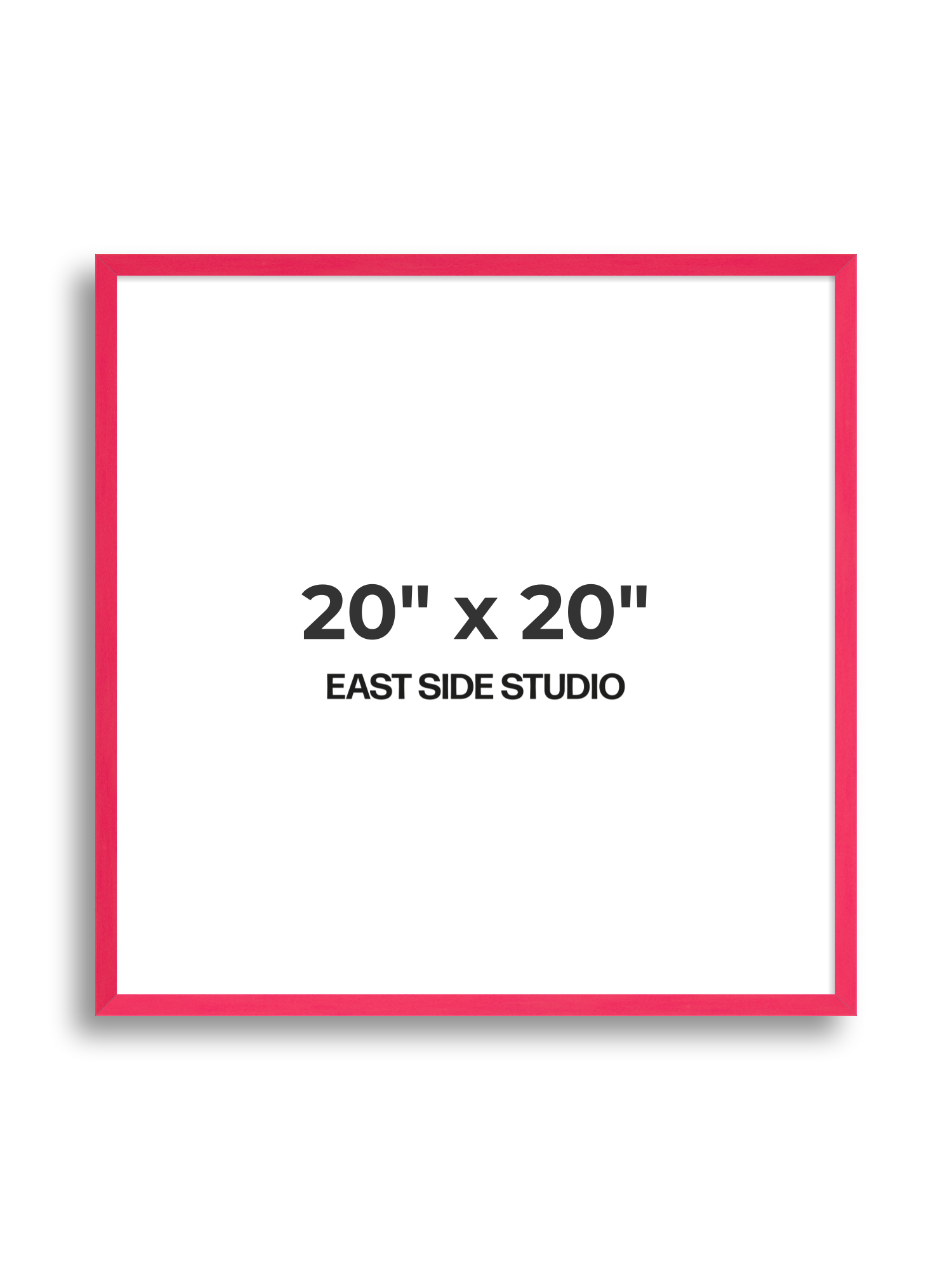 Neon Pink 20" x 20" picture frame