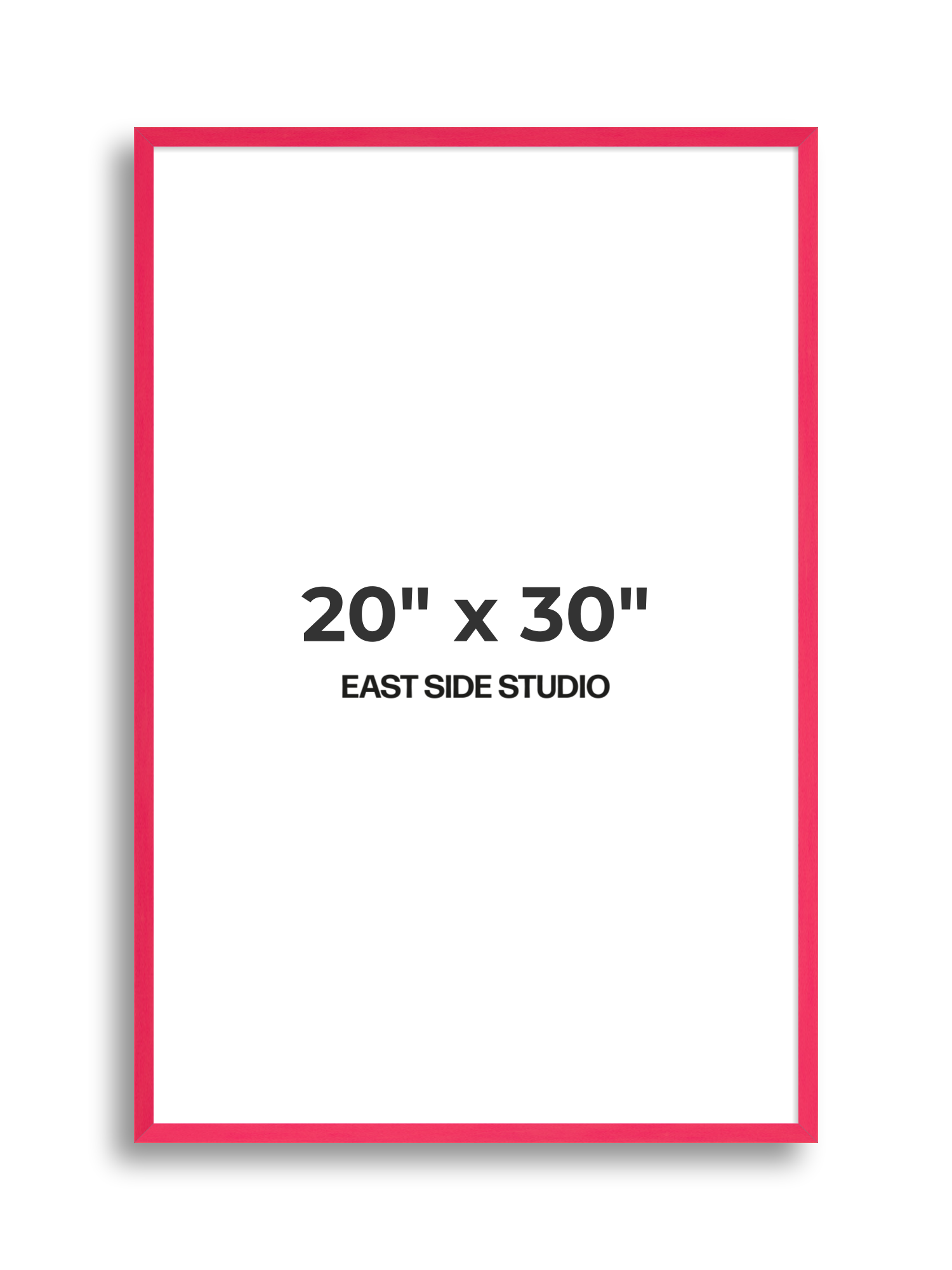 Neon Pink 20" x 30" picture frame