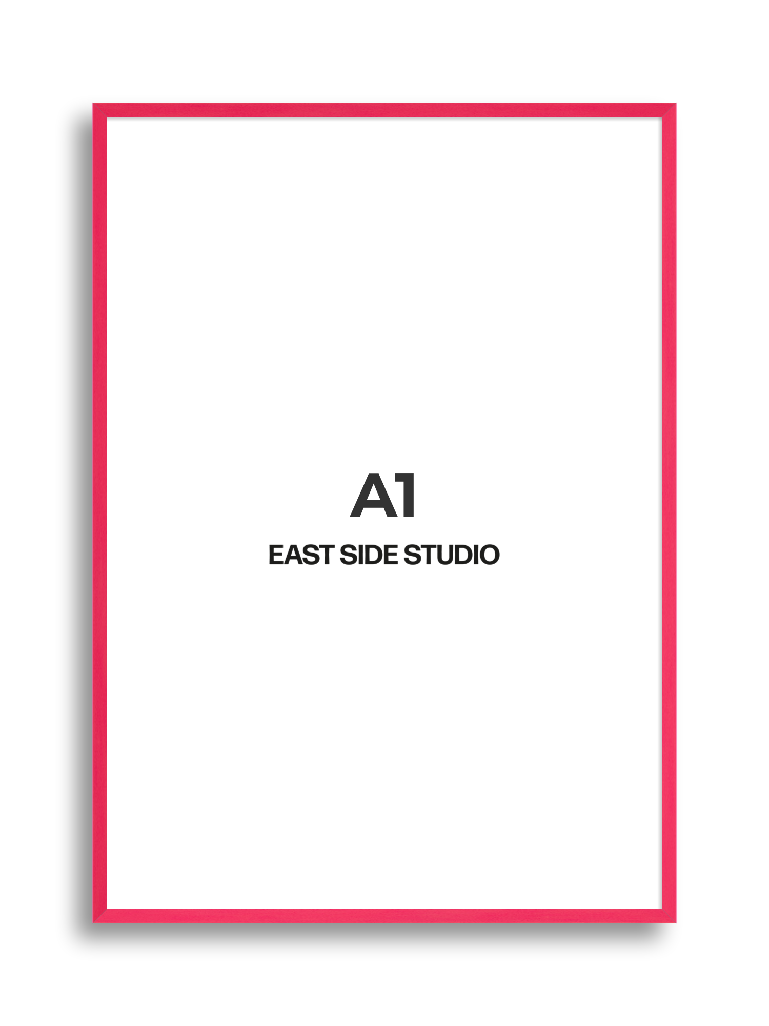 Neon Pink A1 picture frame