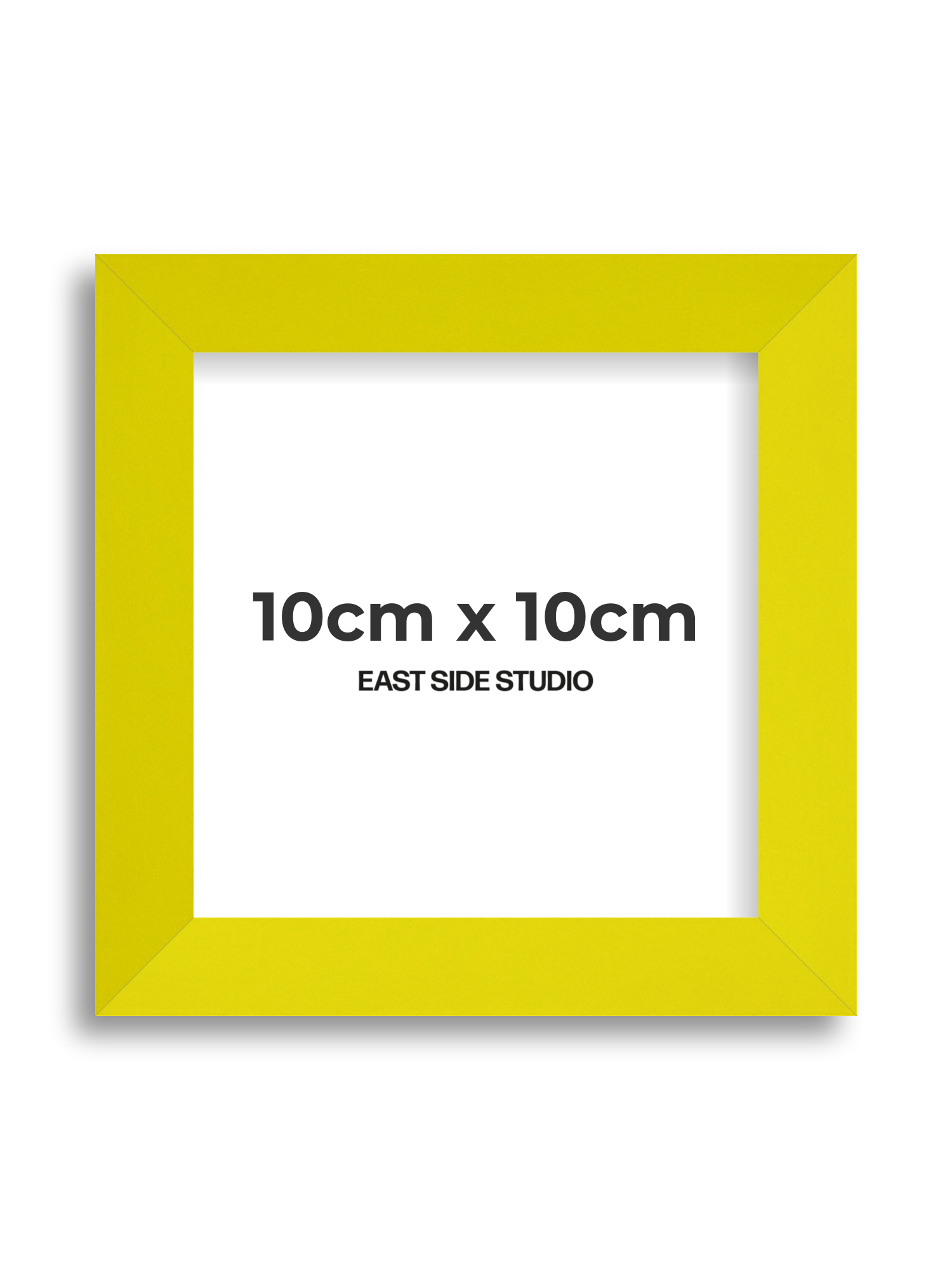 Neon Yellow 10cm x 10cm picture frame
