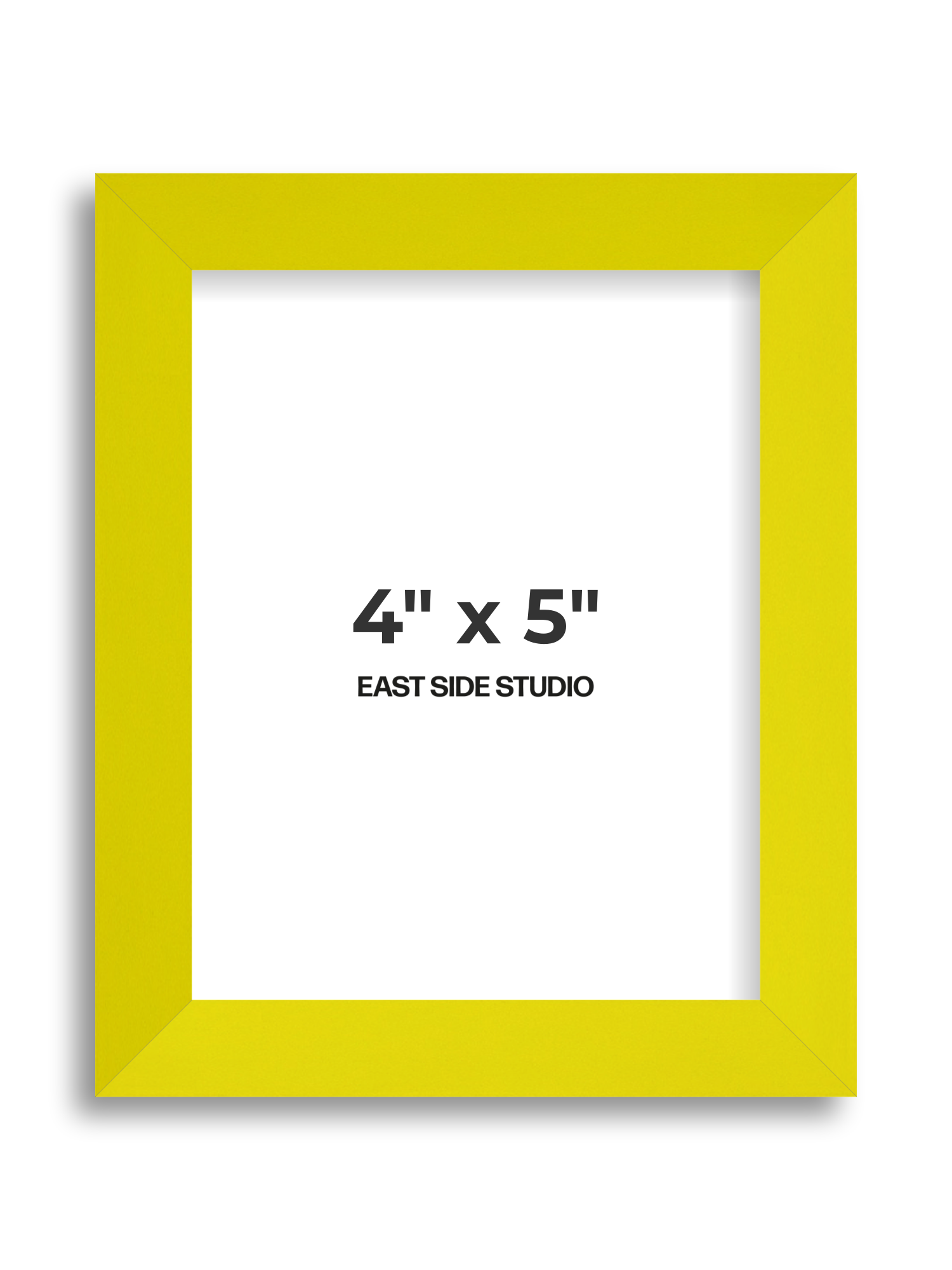 Neon Yellow 4" x 5" picture frame