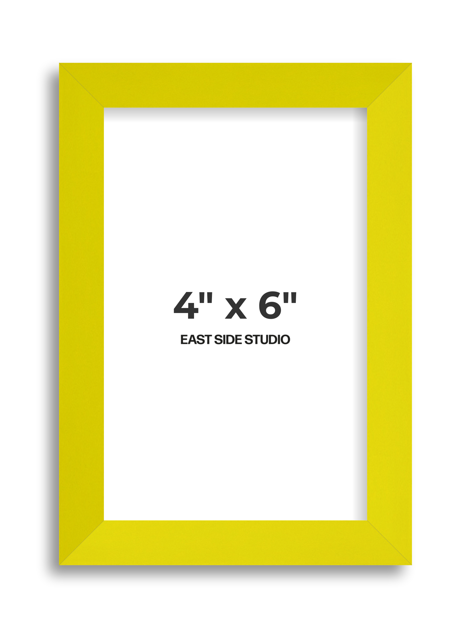 Neon Yellow 4" x 6" picture frame
