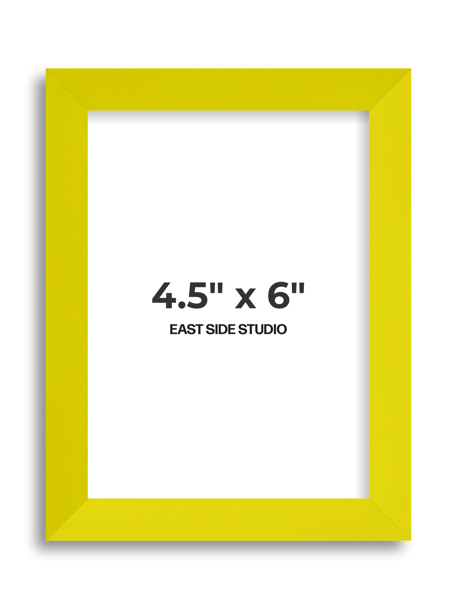 Neon Yellow 4.5" x 6" picture frame