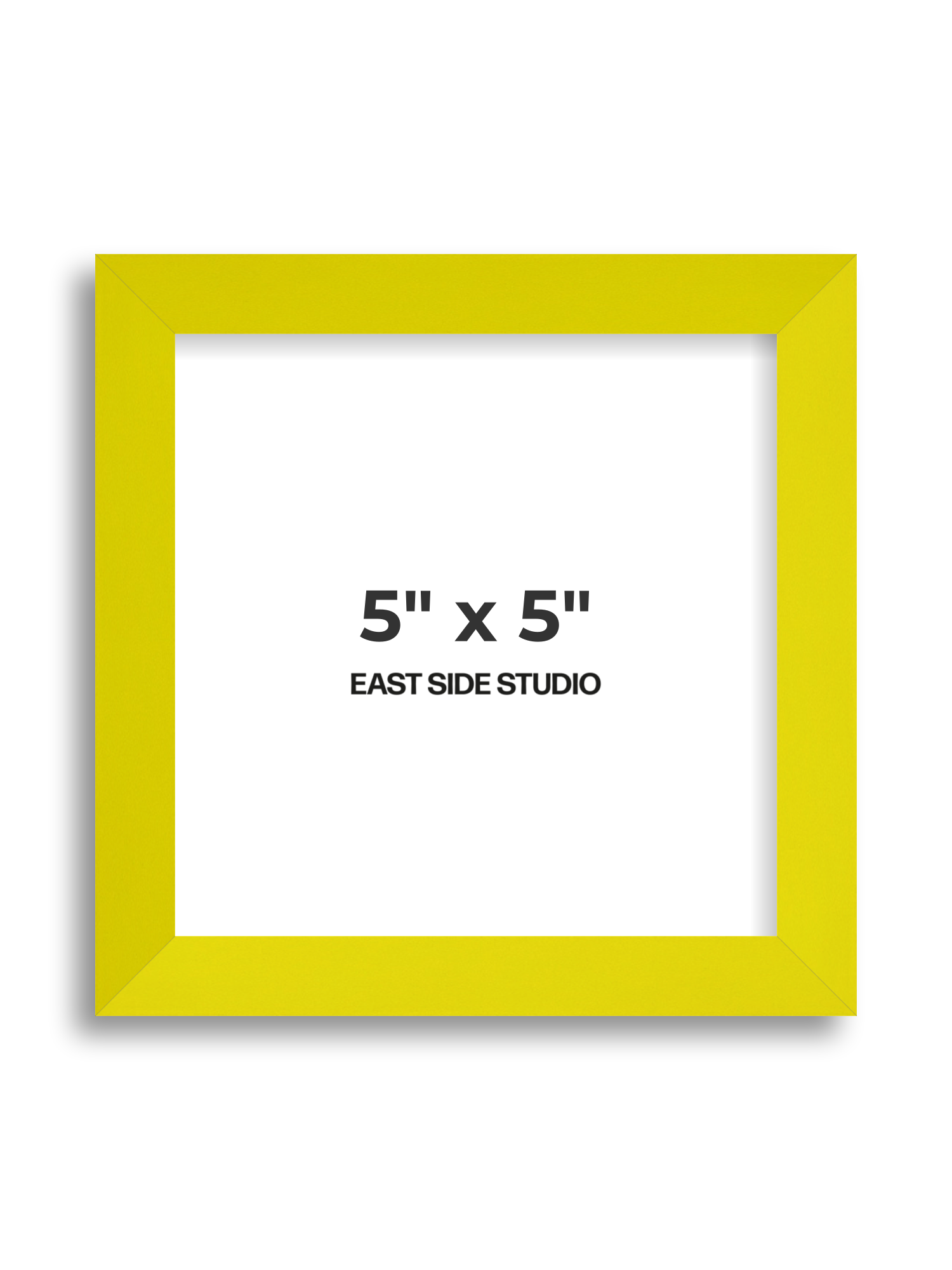 Neon Yellow 5" x 5" picture frame