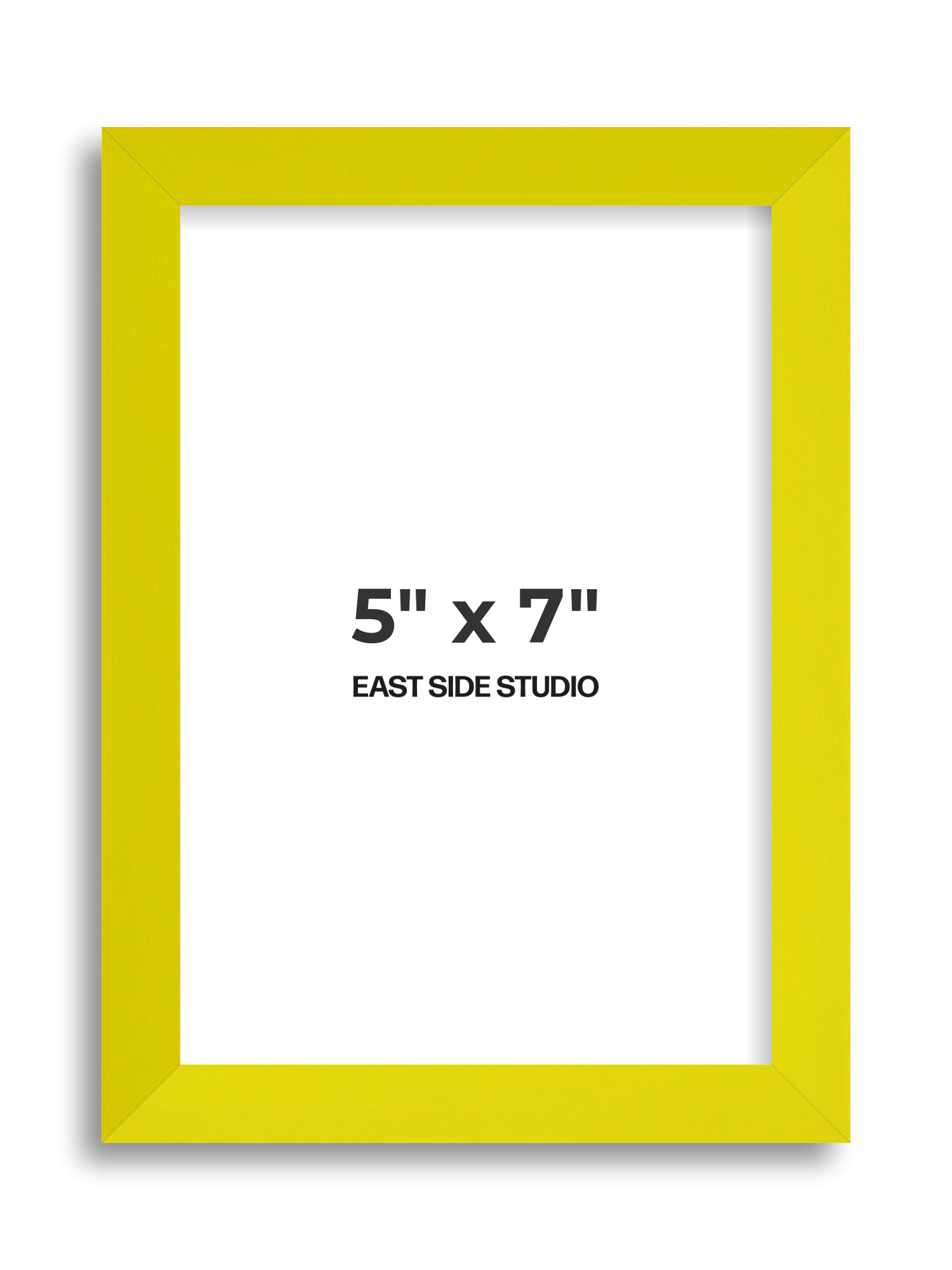 Neon Yellow 5" x 7" picture frame