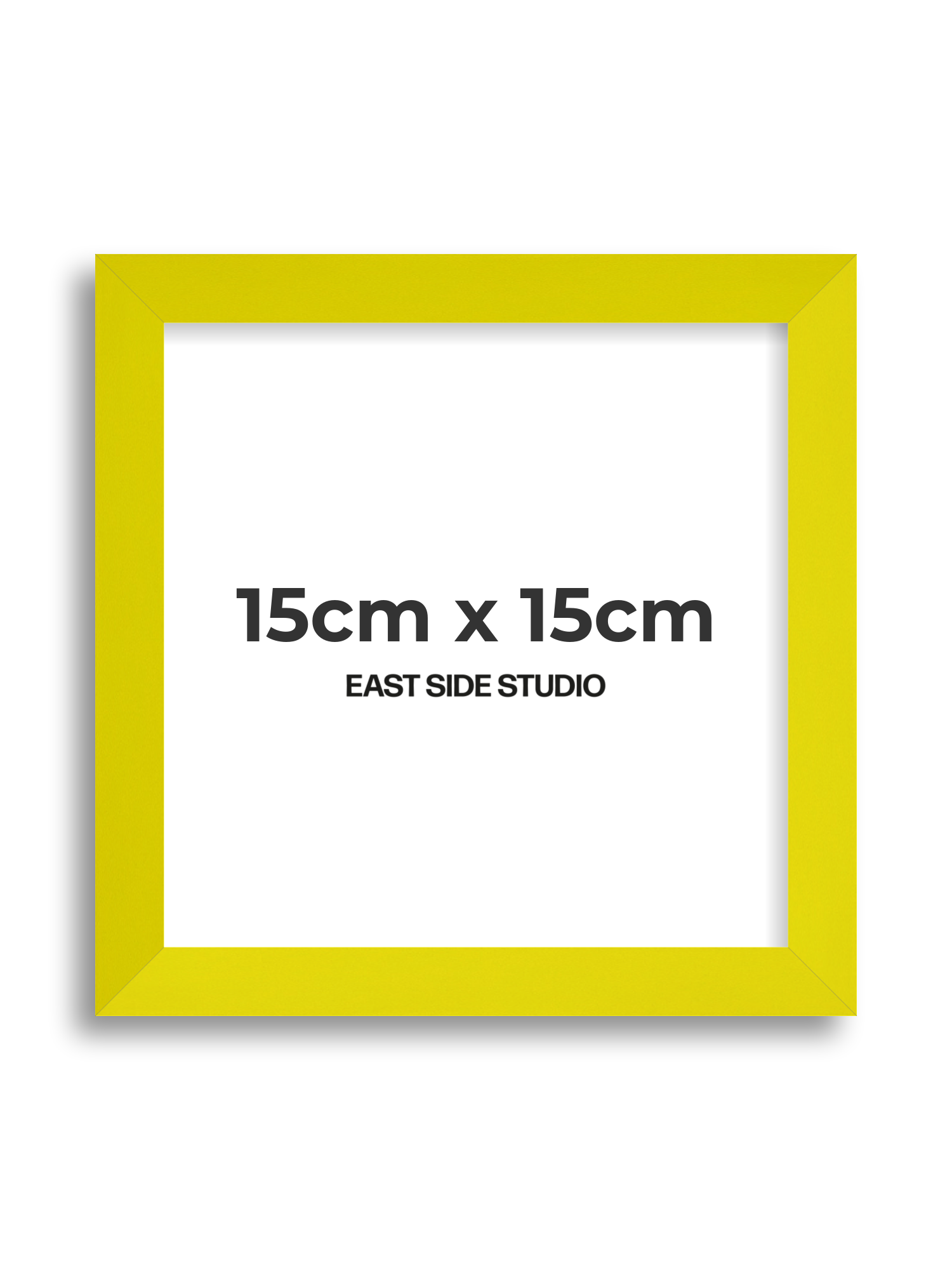 Neon Yellow 15cm x 15cm picture frame