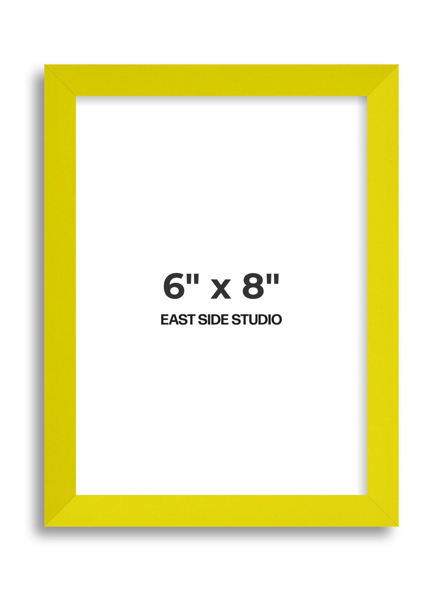 Neon Yellow 6" x 8" picture frame