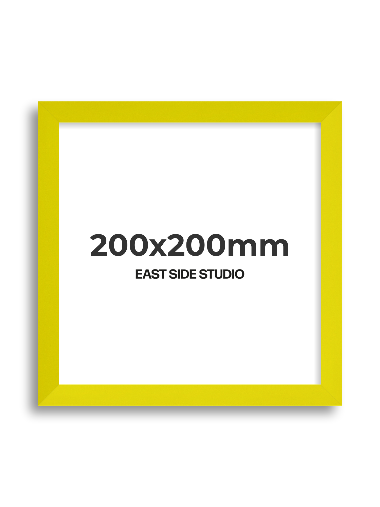 Neon Yellow 200x200mm picture frame