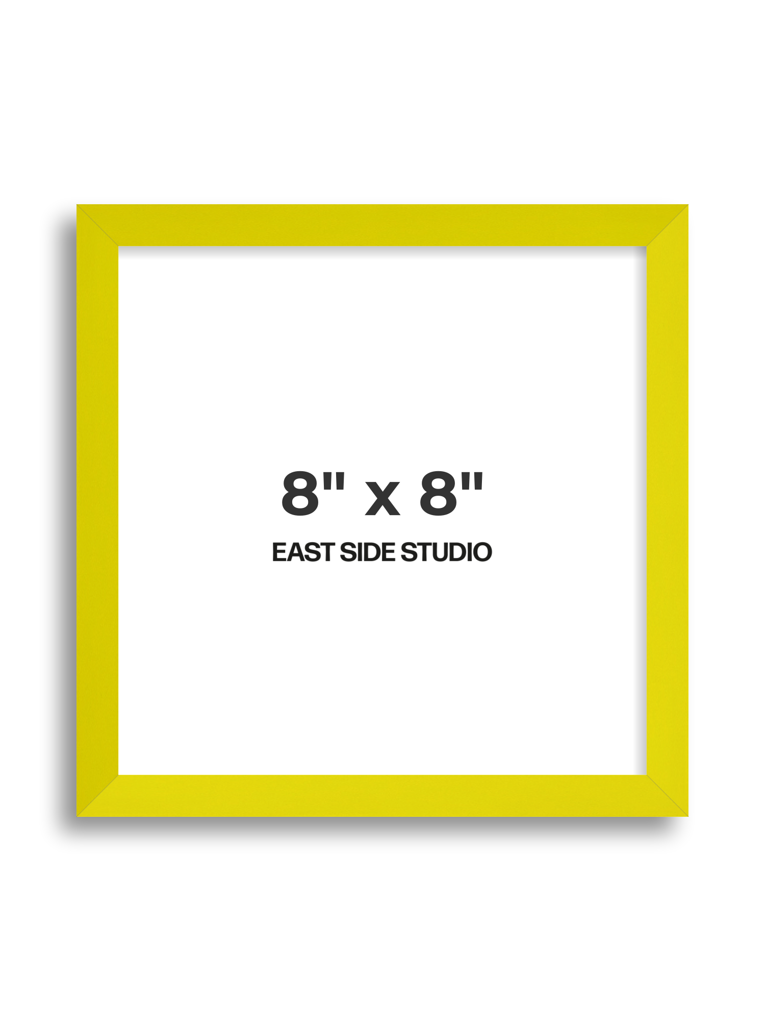 Neon Yellow 8" x 8" picture frame