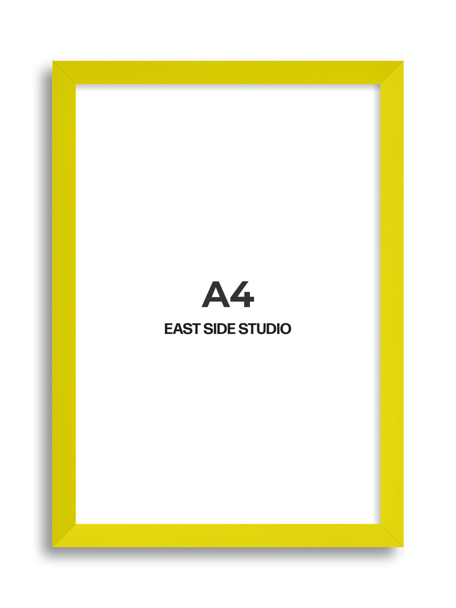 Neon Yellow A4 picture frame