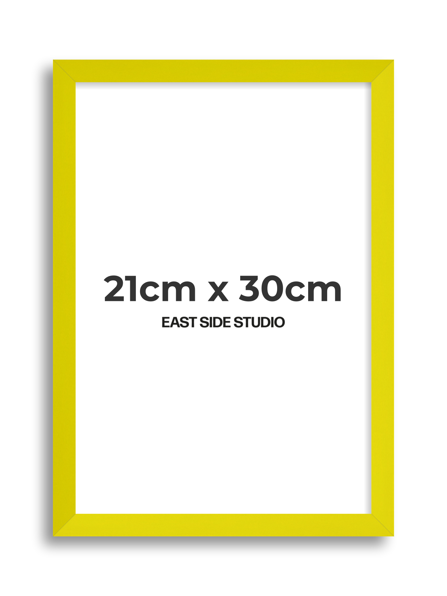 Neon Yellow 21cm x 30cm picture frame