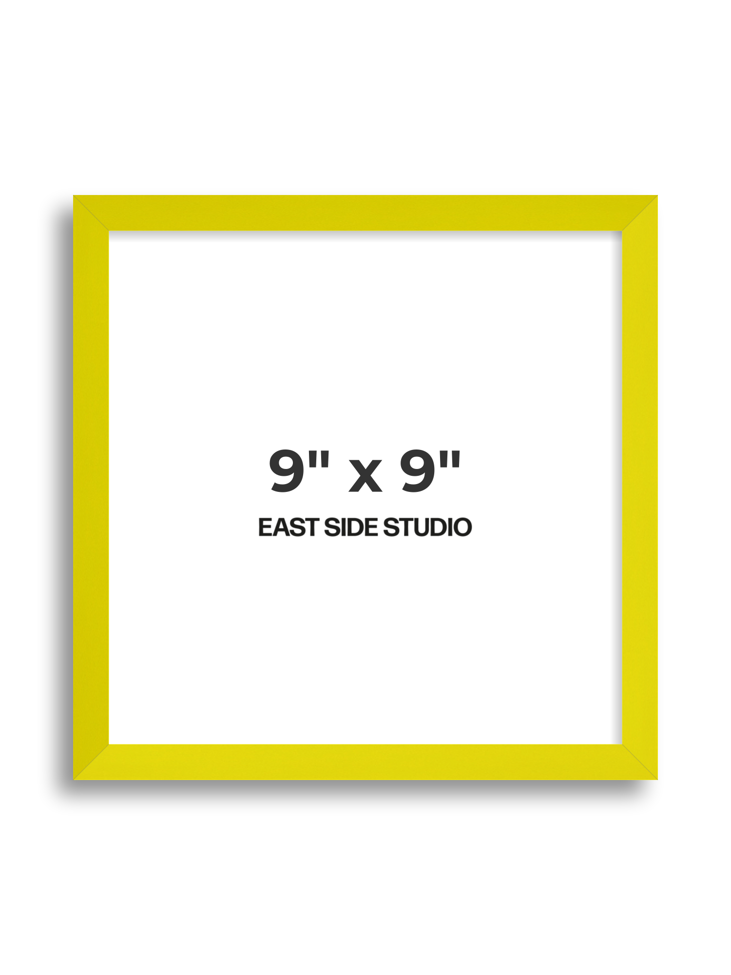 Neon Yellow 9" x 9" picture frame