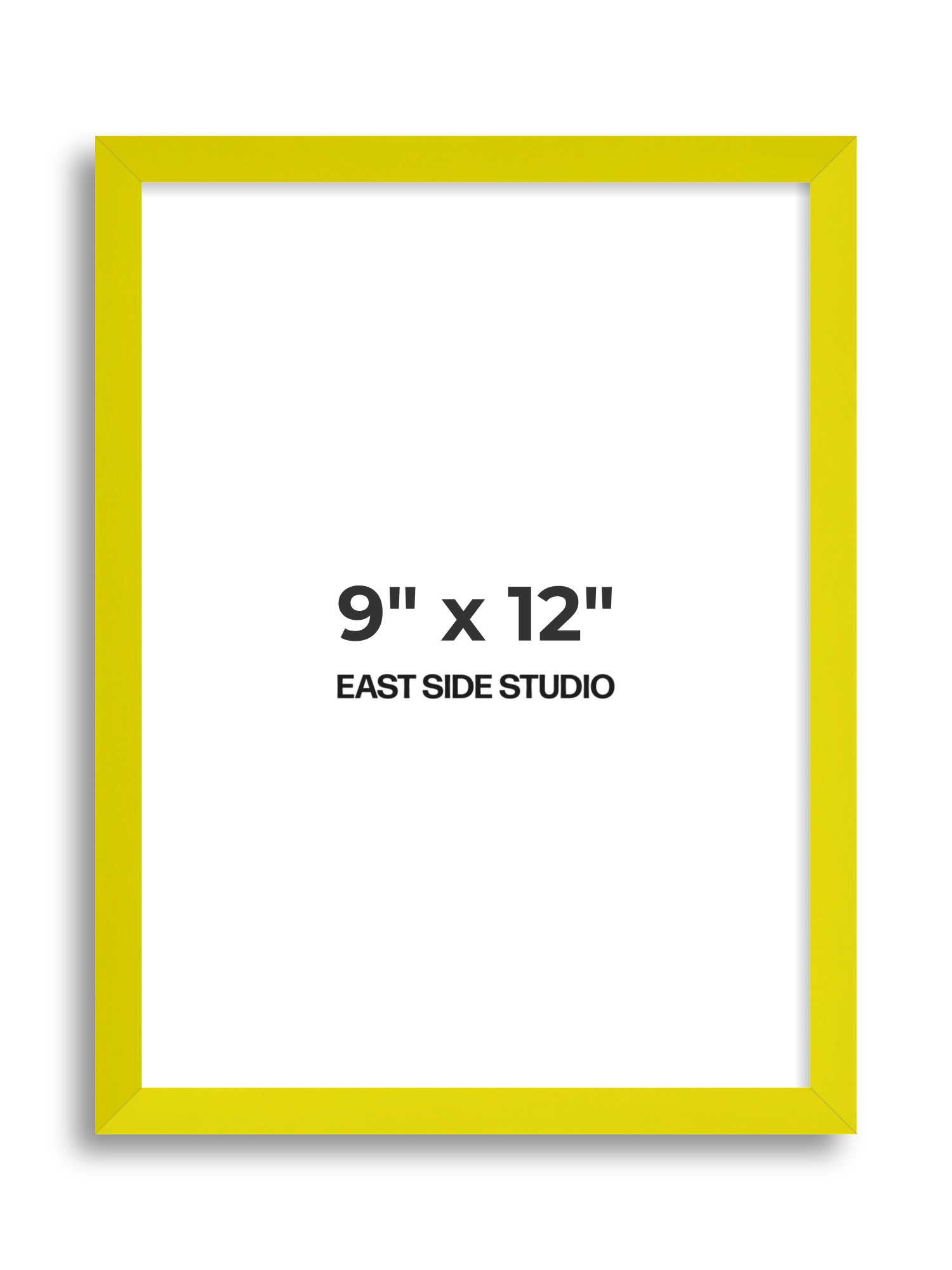 Neon Yellow 9" x 12" picture frame