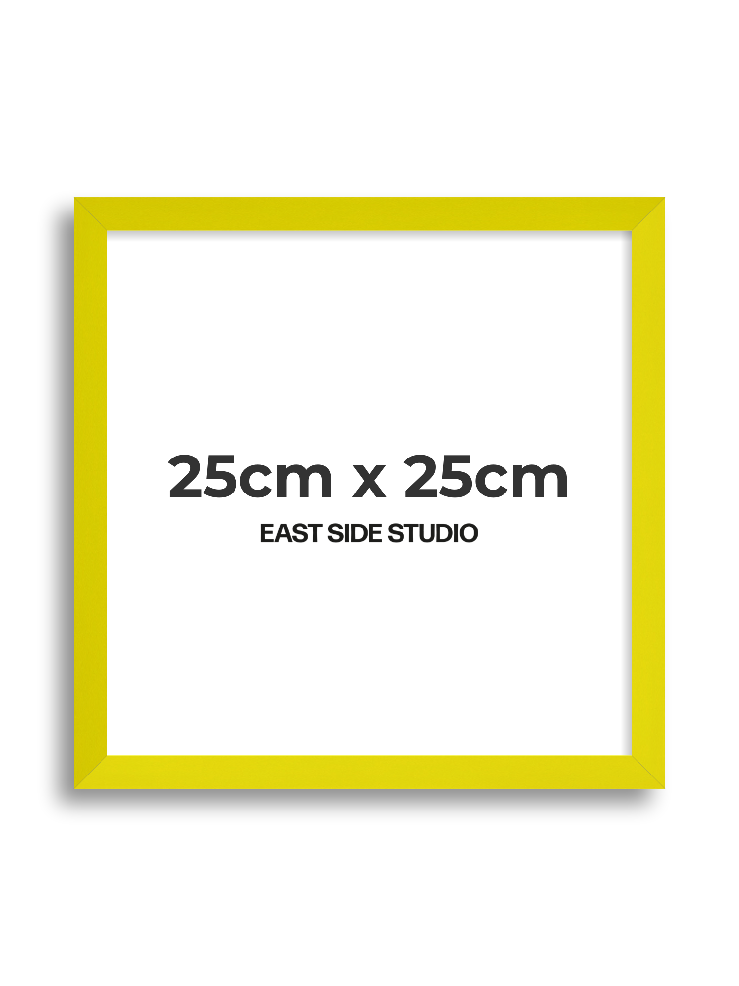 Neon Yellow 25cm x 25cm picture frame
