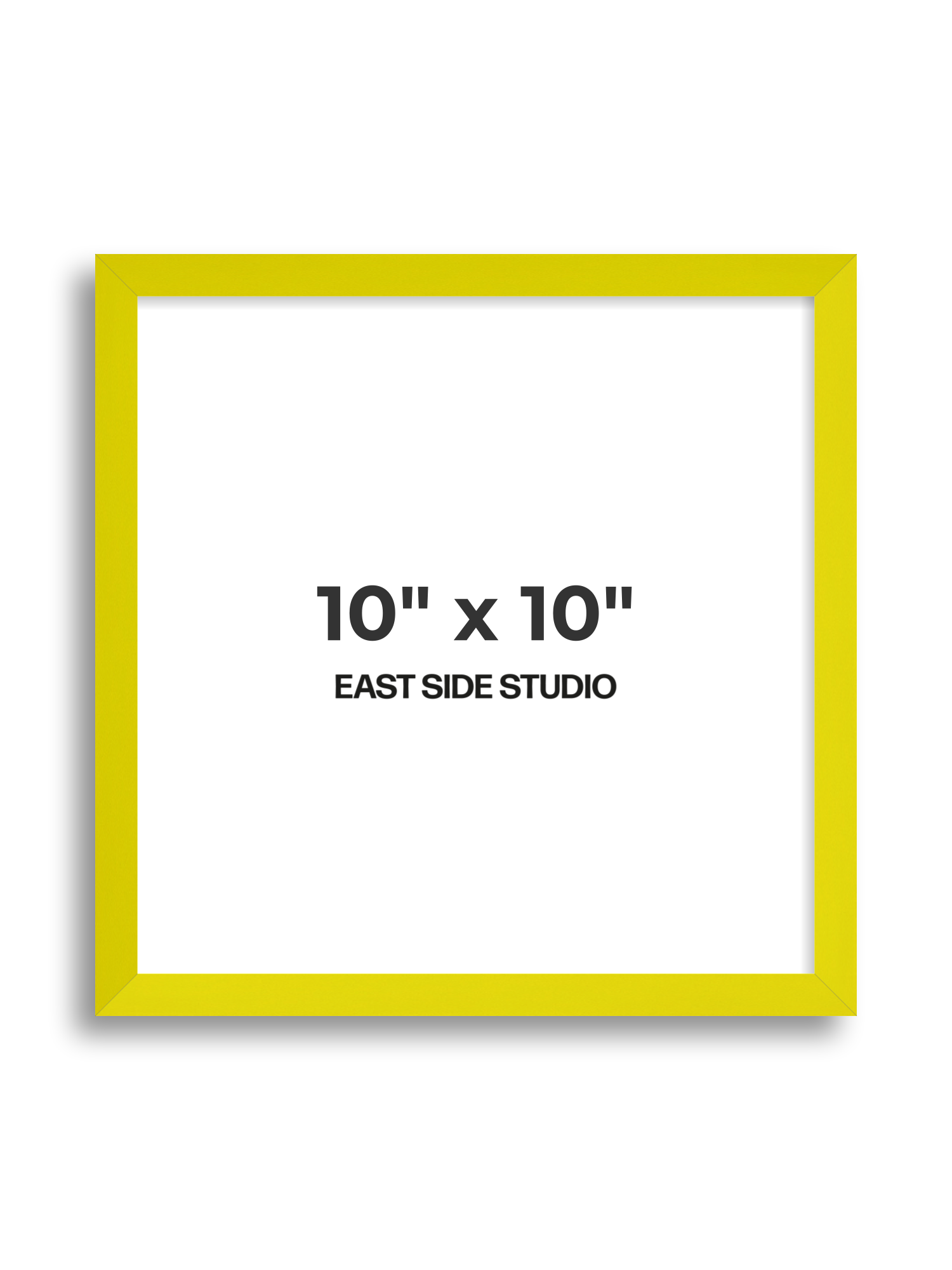 Neon Yellow 10" x 10" picture frame