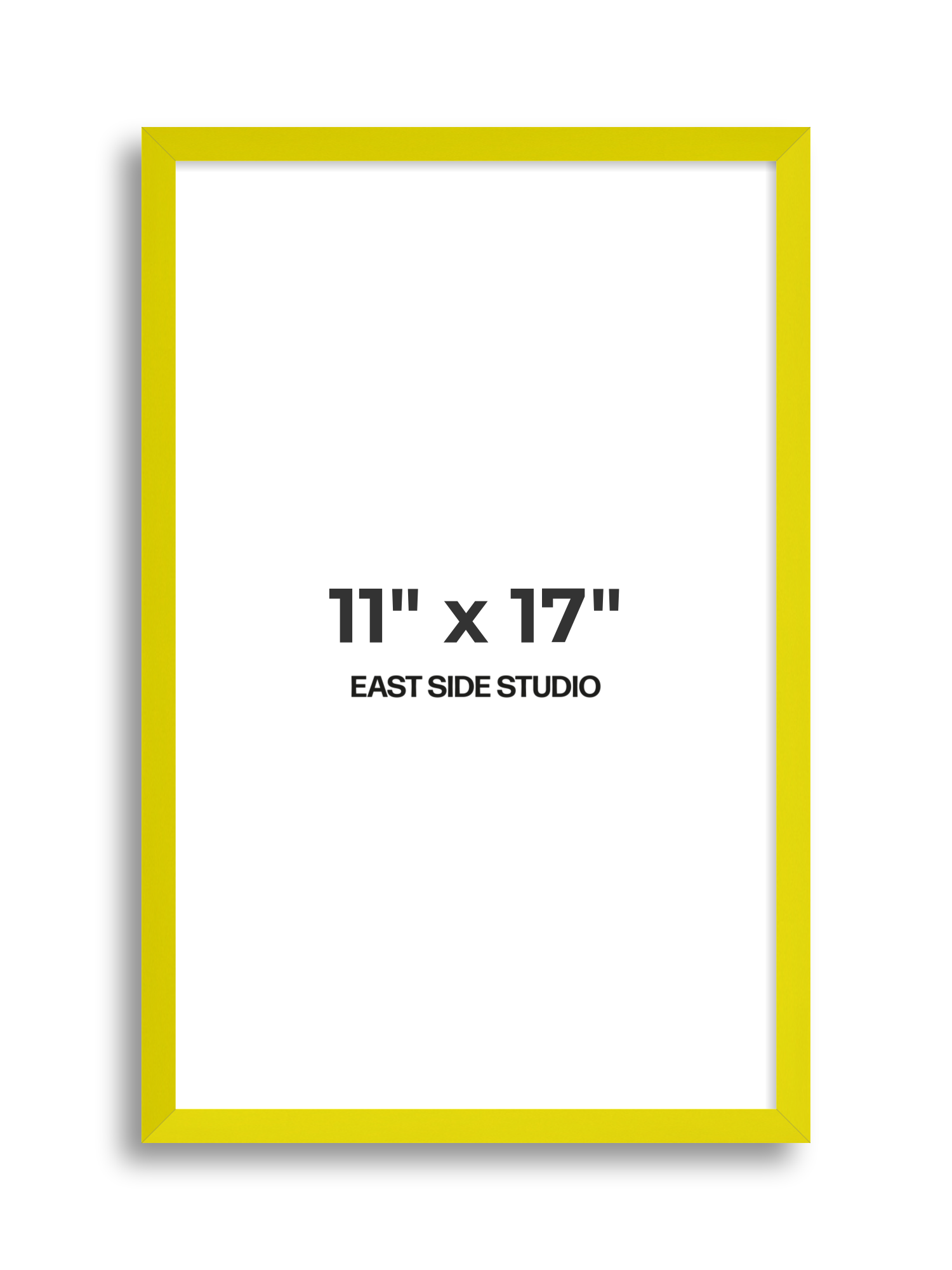 Neon Yellow 11" x 17" picture frame