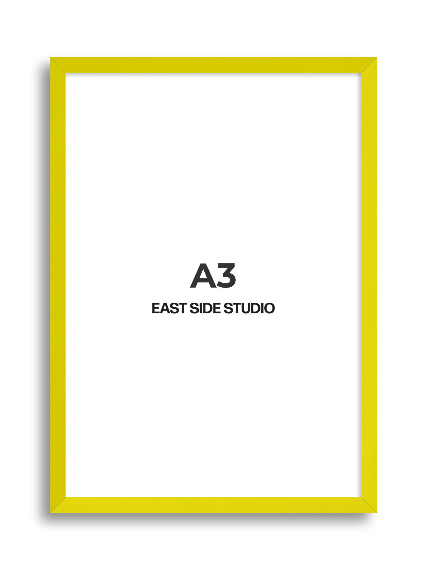 Neon Yellow A3 picture frame