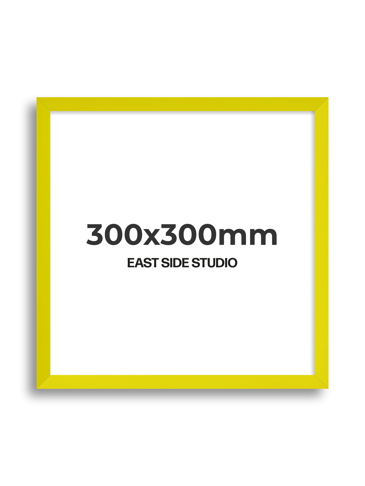 Neon Yellow 300x300mm picture frame