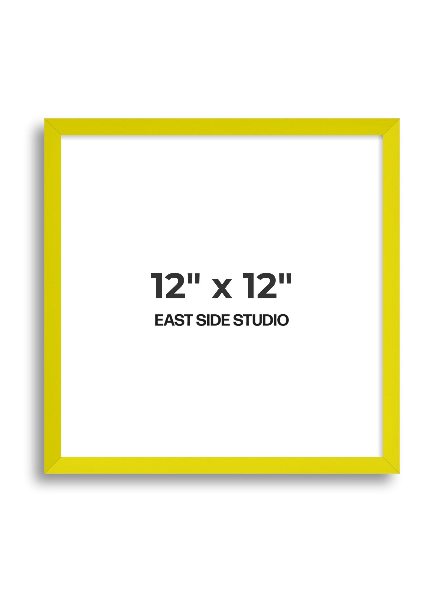Neon Yellow 12" x 12" picture frame