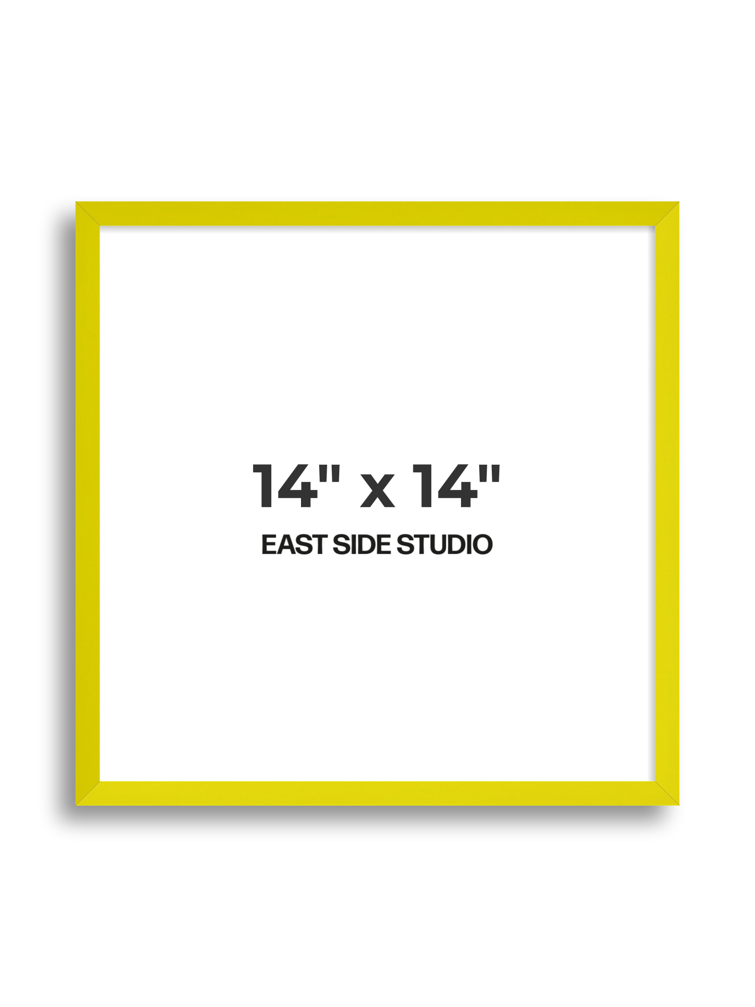 Neon Yellow 14" x 14" picture frame