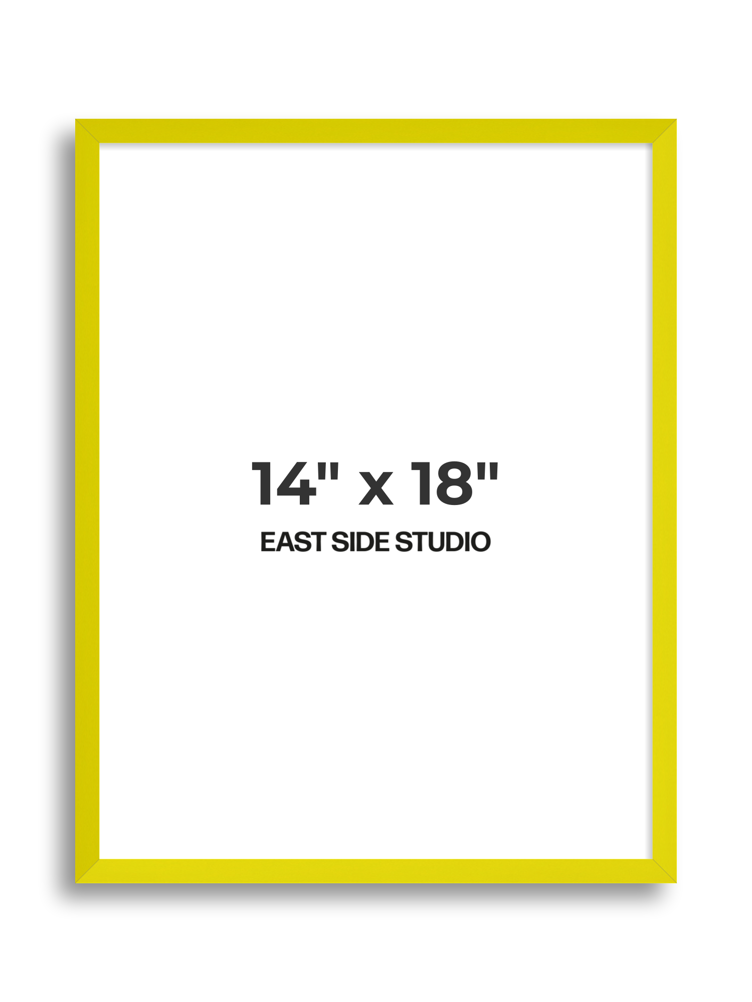 Neon Yellow 14" x 18" picture frame