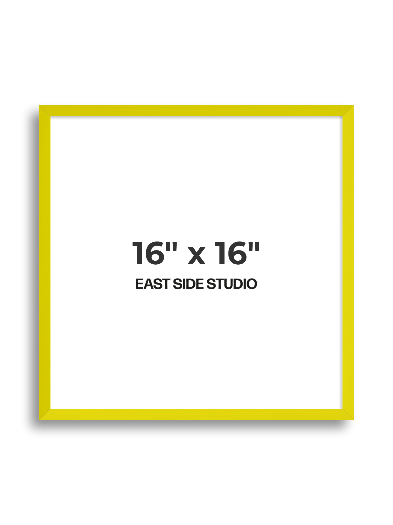 Neon Yellow 16" x 16" picture frame