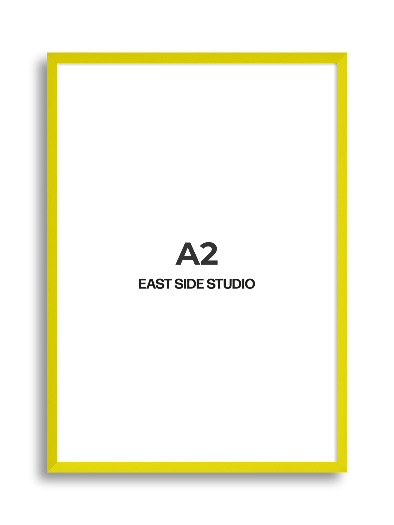 Neon Yellow A2 picture frame