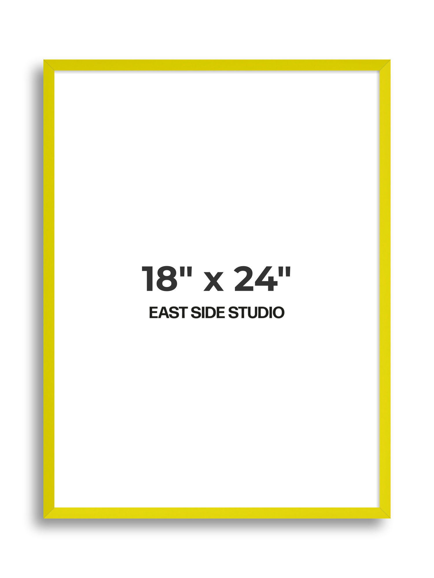 Neon Yellow 18" x 24" picture frame