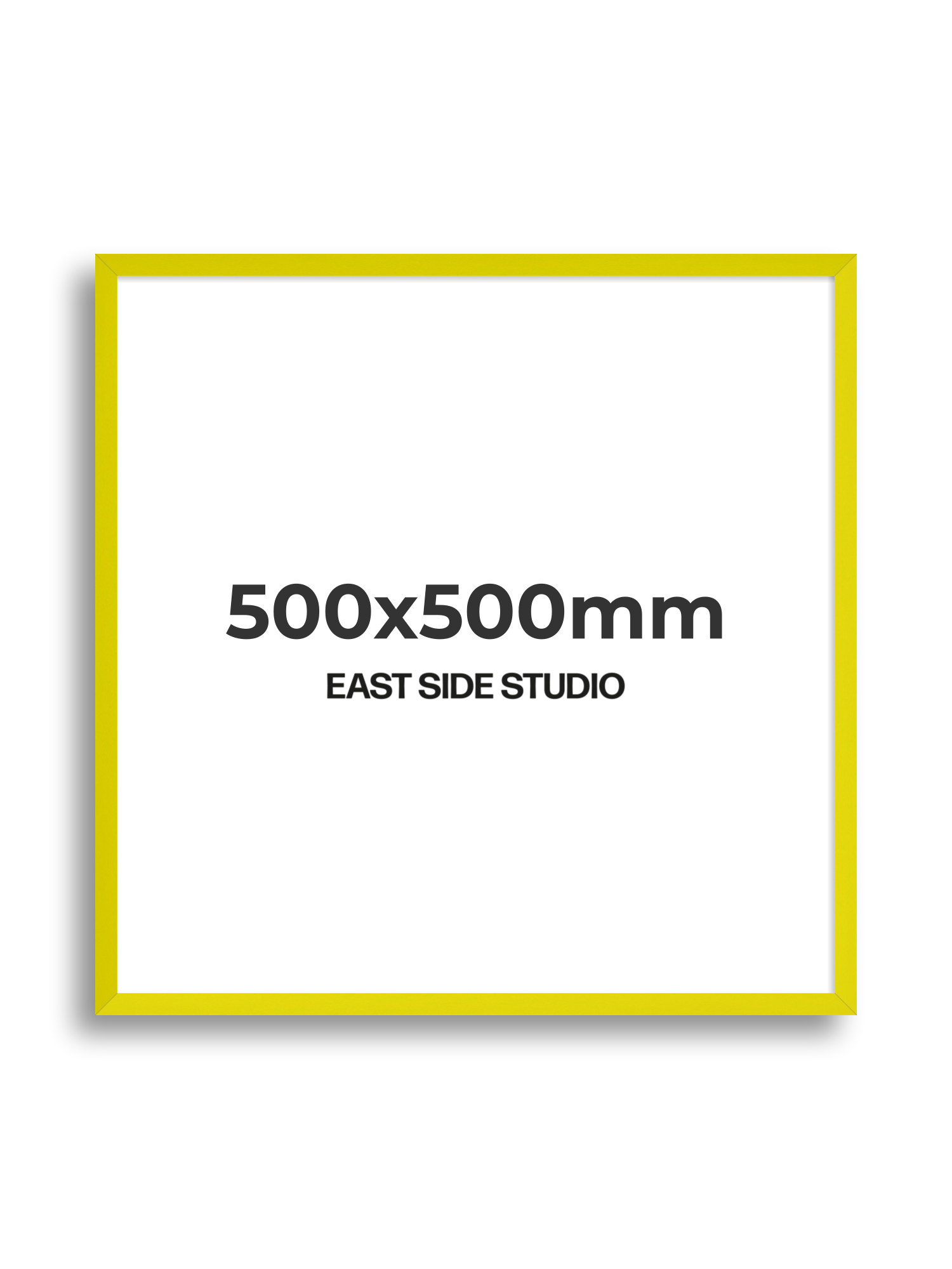 Neon Yellow 500x500mm picture frame